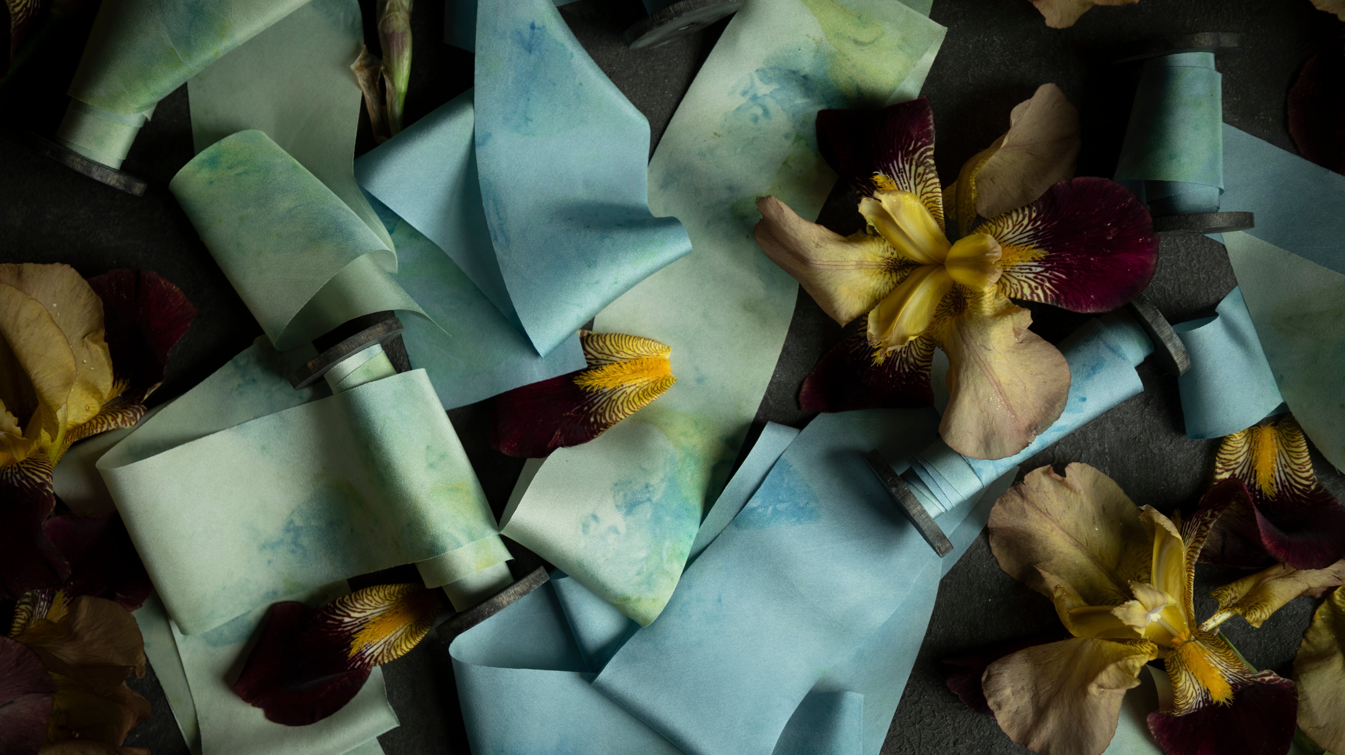 The Art of Creating: Silk & Willow Eco-print No 126 & 127 Silk Ribbons