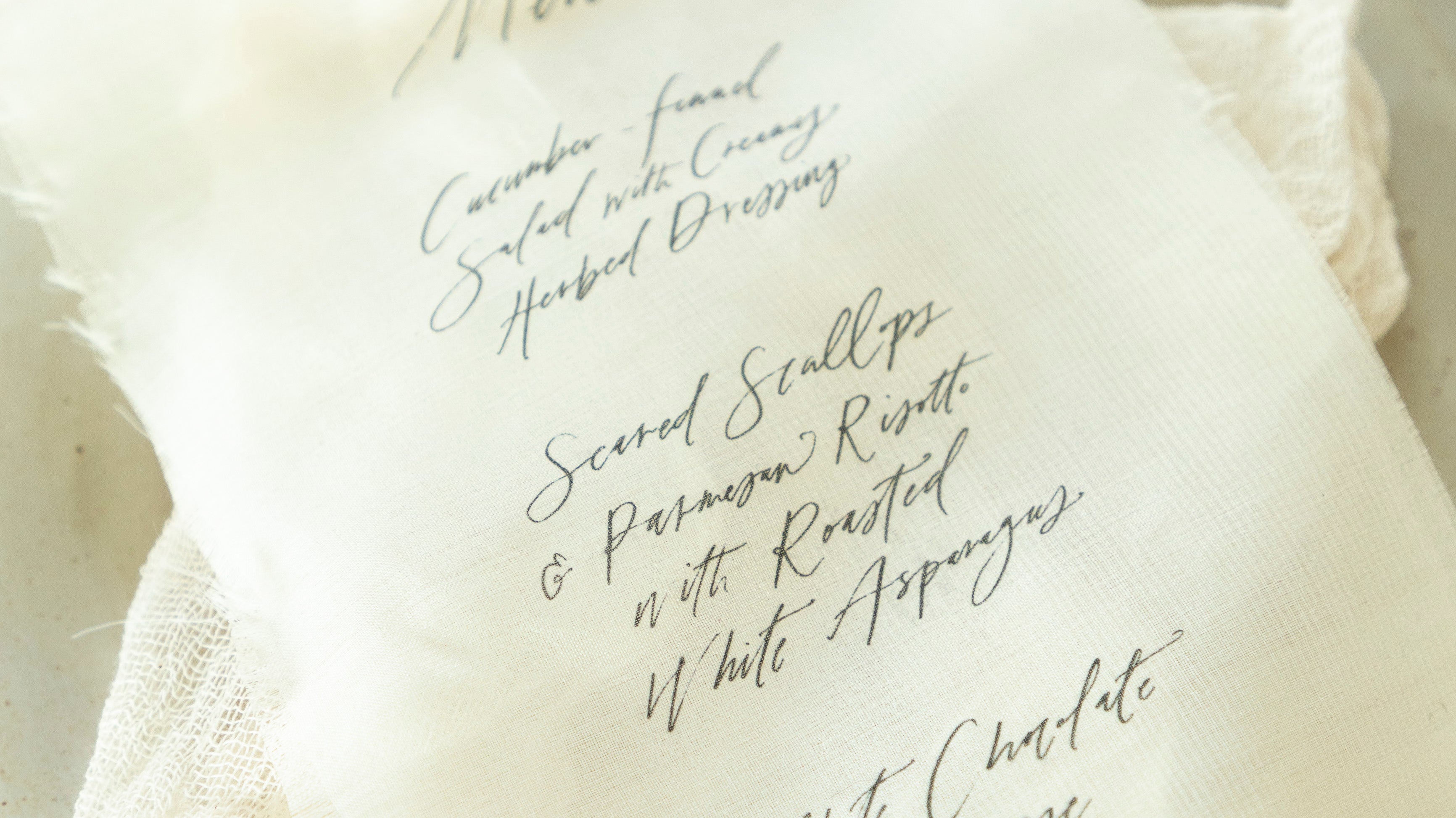 How to Laser Print Custom Menus on Silk and Silk Ribbons