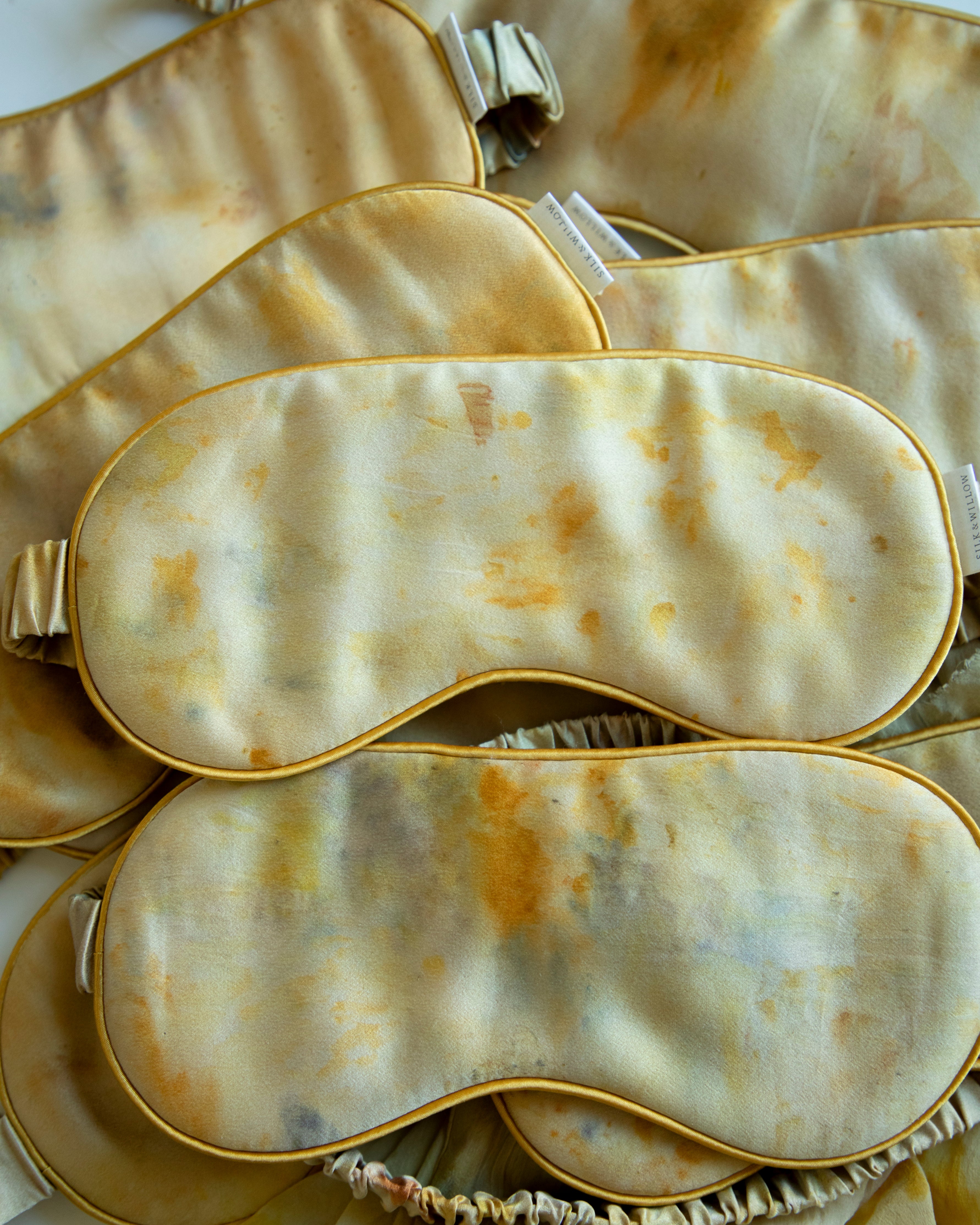 botanical color luxury silk sleep eye mask