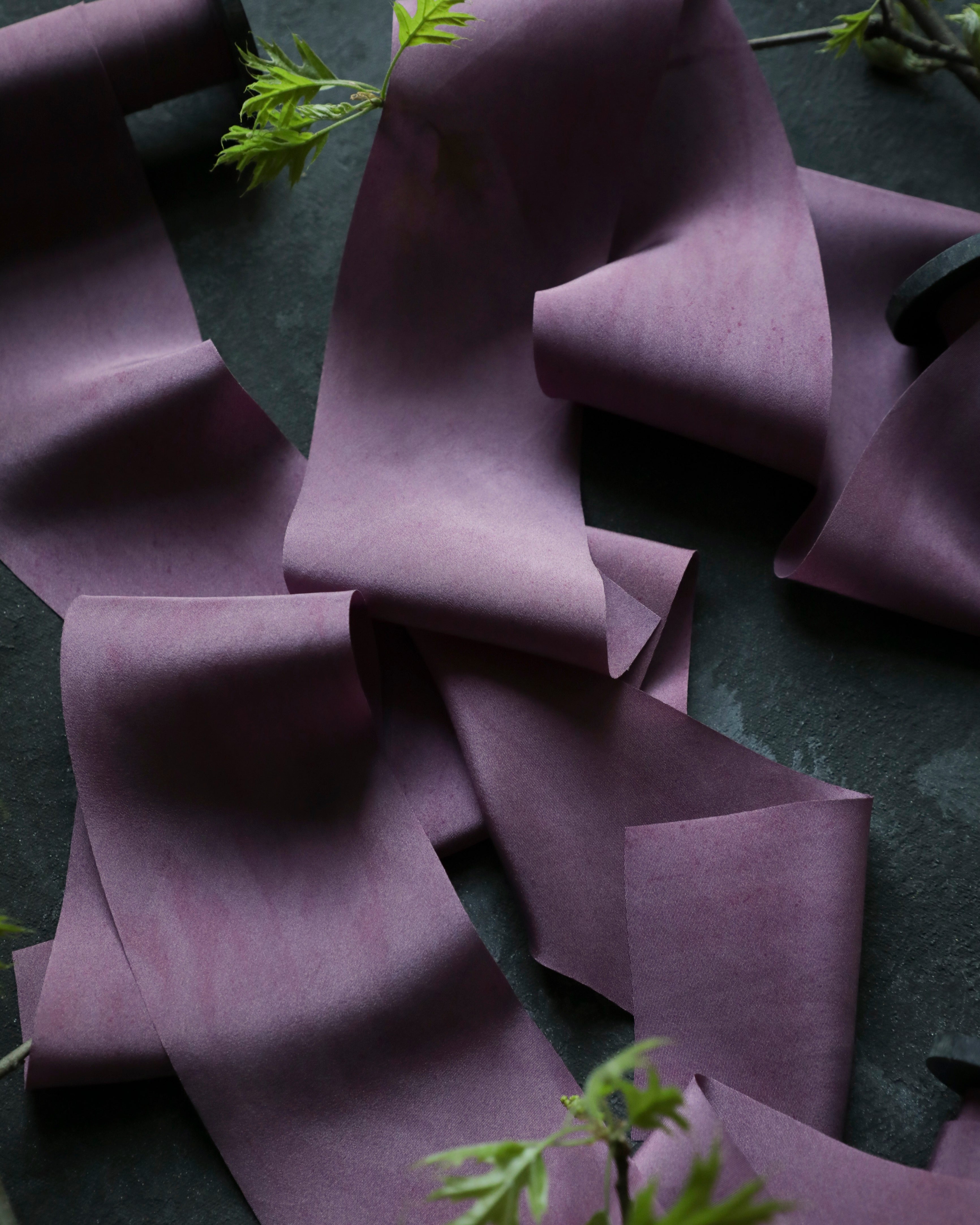 silk & willow silk ribbon merlot colored silk ribbon