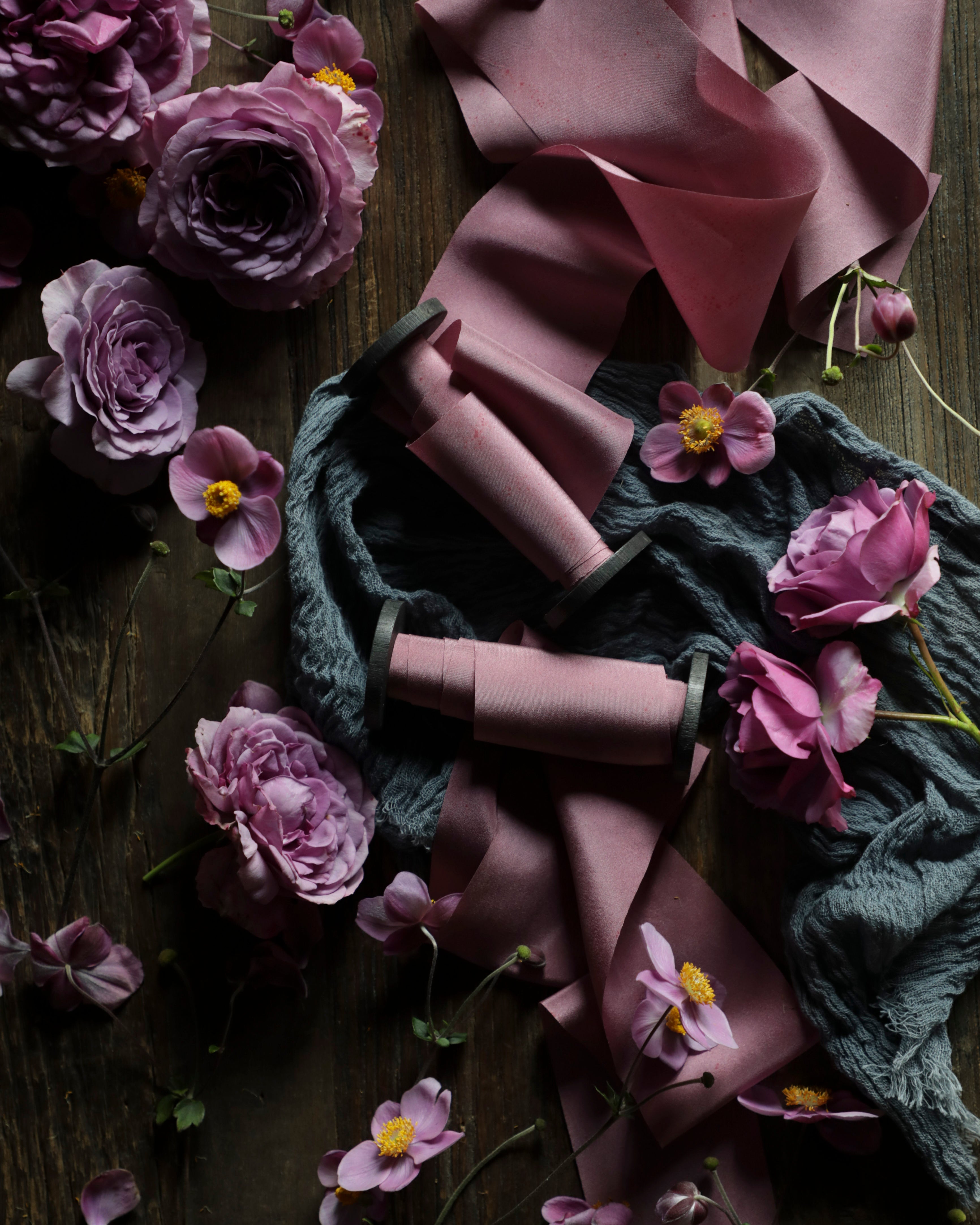 premium silk ribbon for bridal bouquets