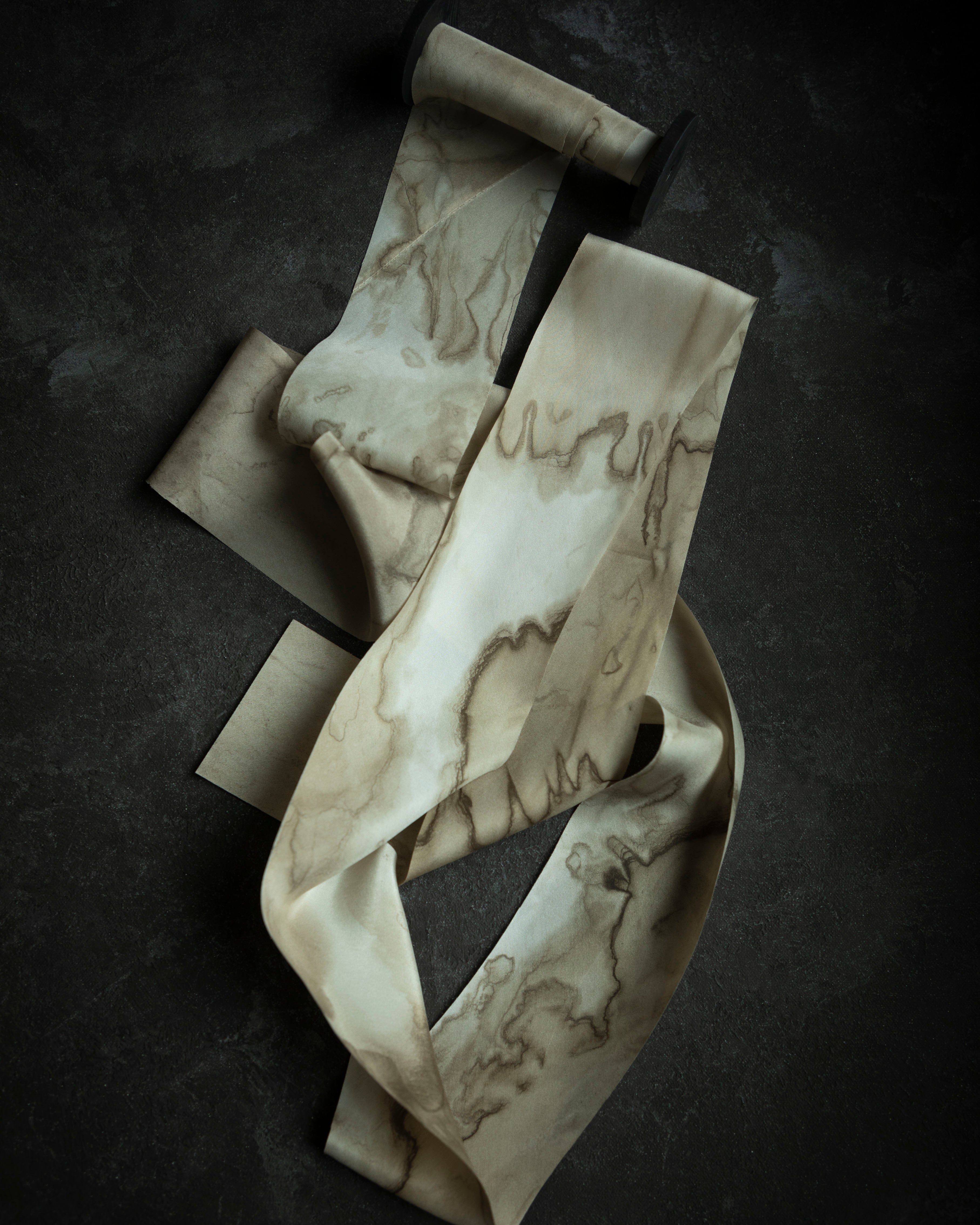 woodgrain silk ribbon