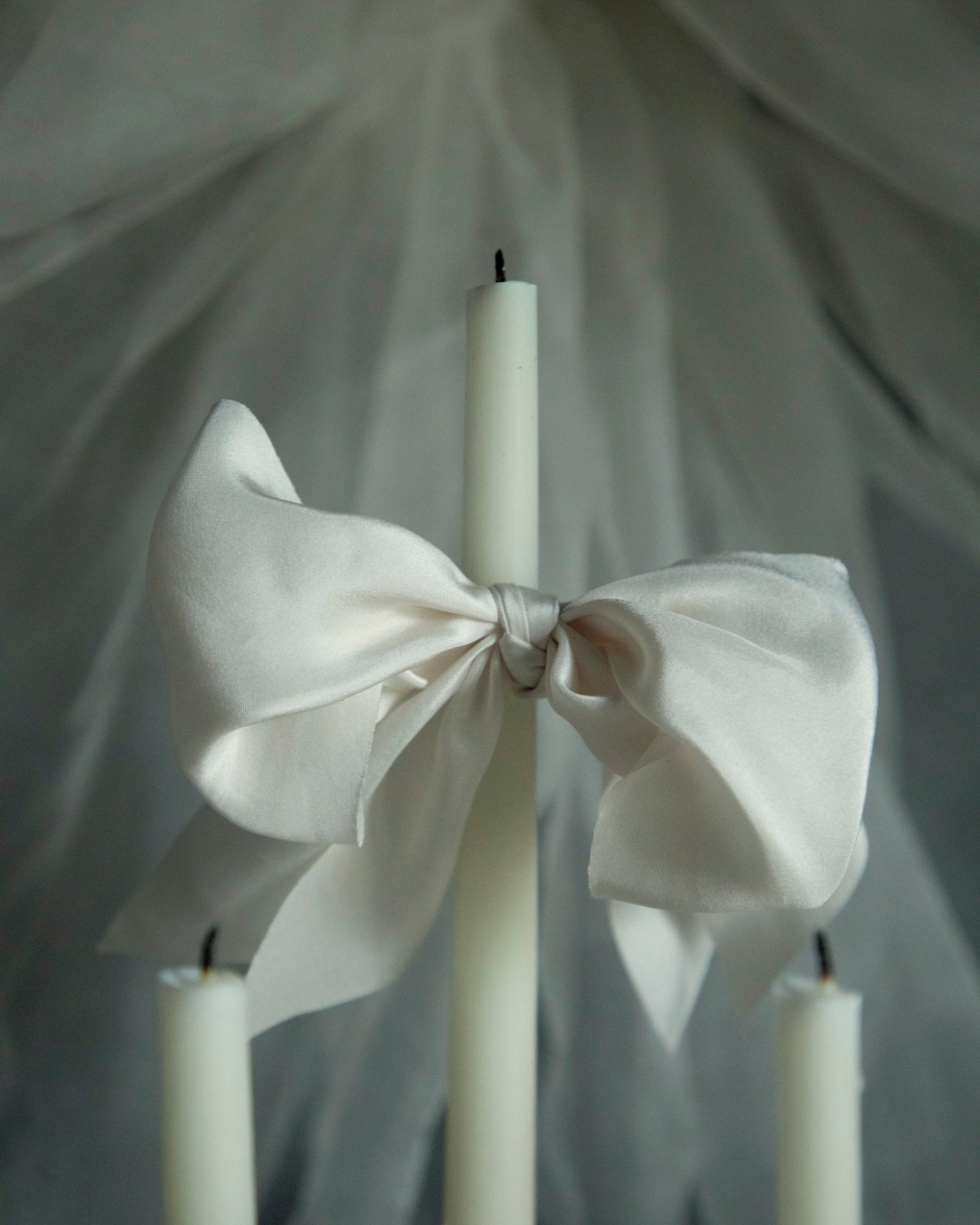 antique white bridal bouquet silk ribbon