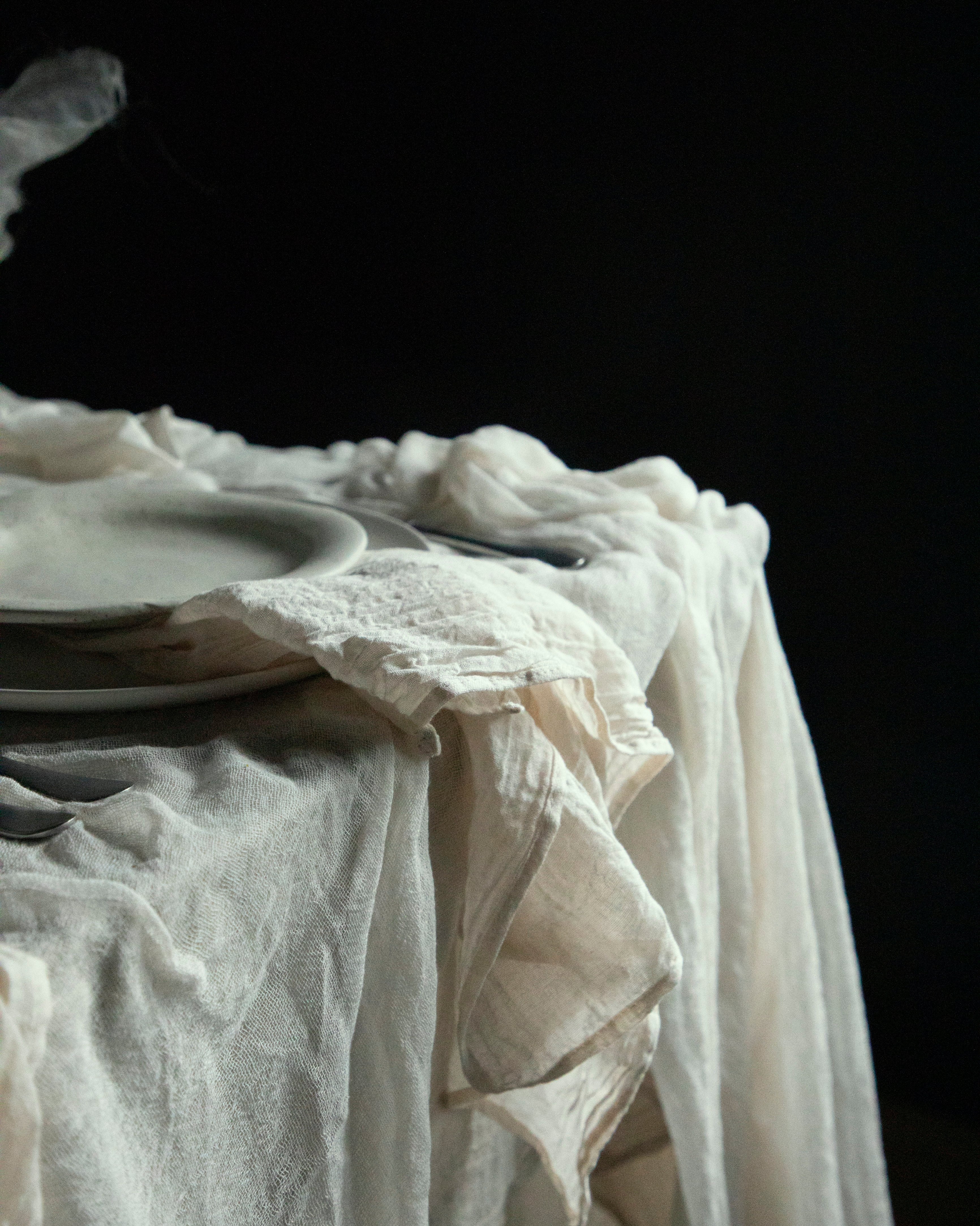 custom wedding napkins. handmade cotton napkins