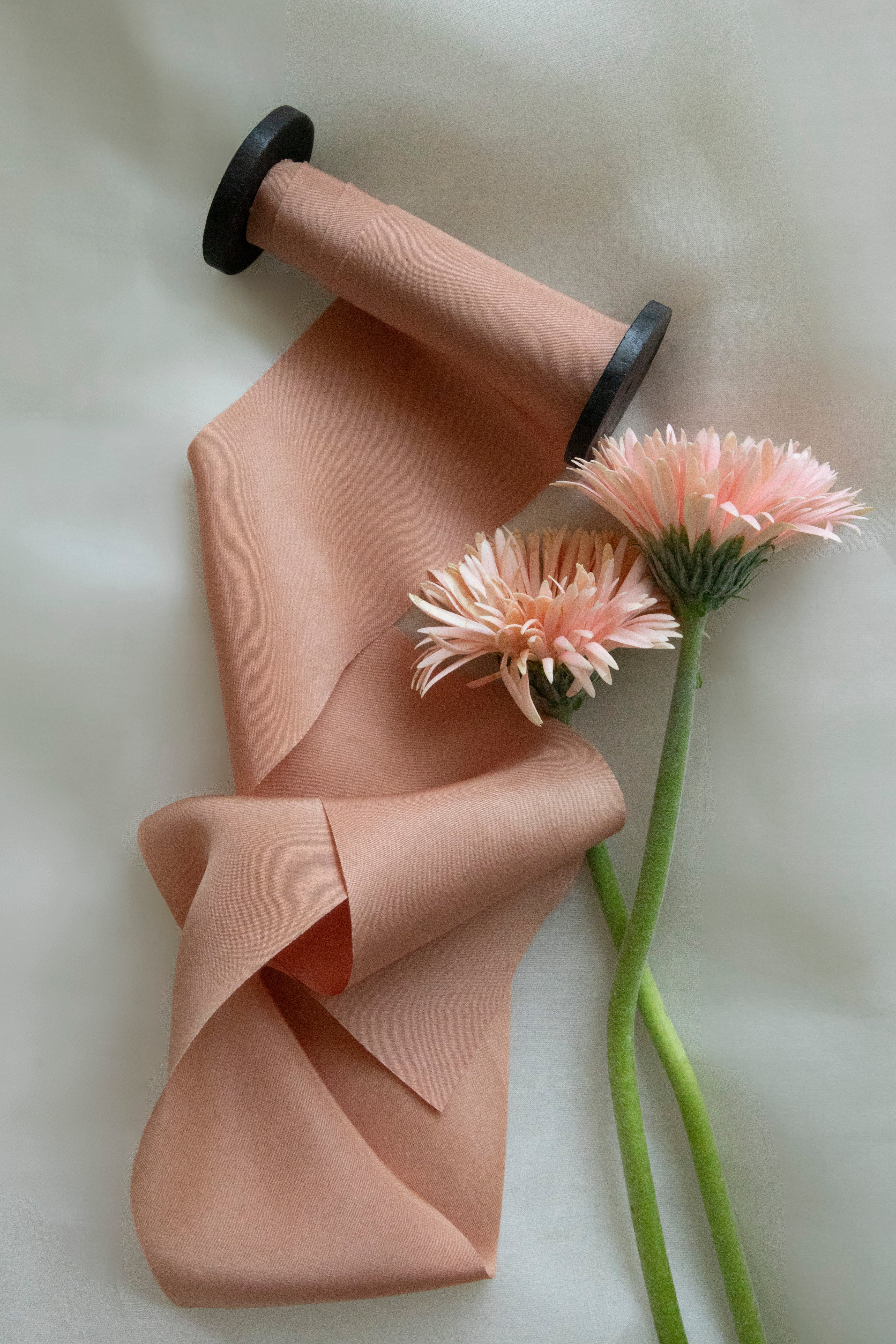 bellini silk ribbon hand dyed by silk & willow