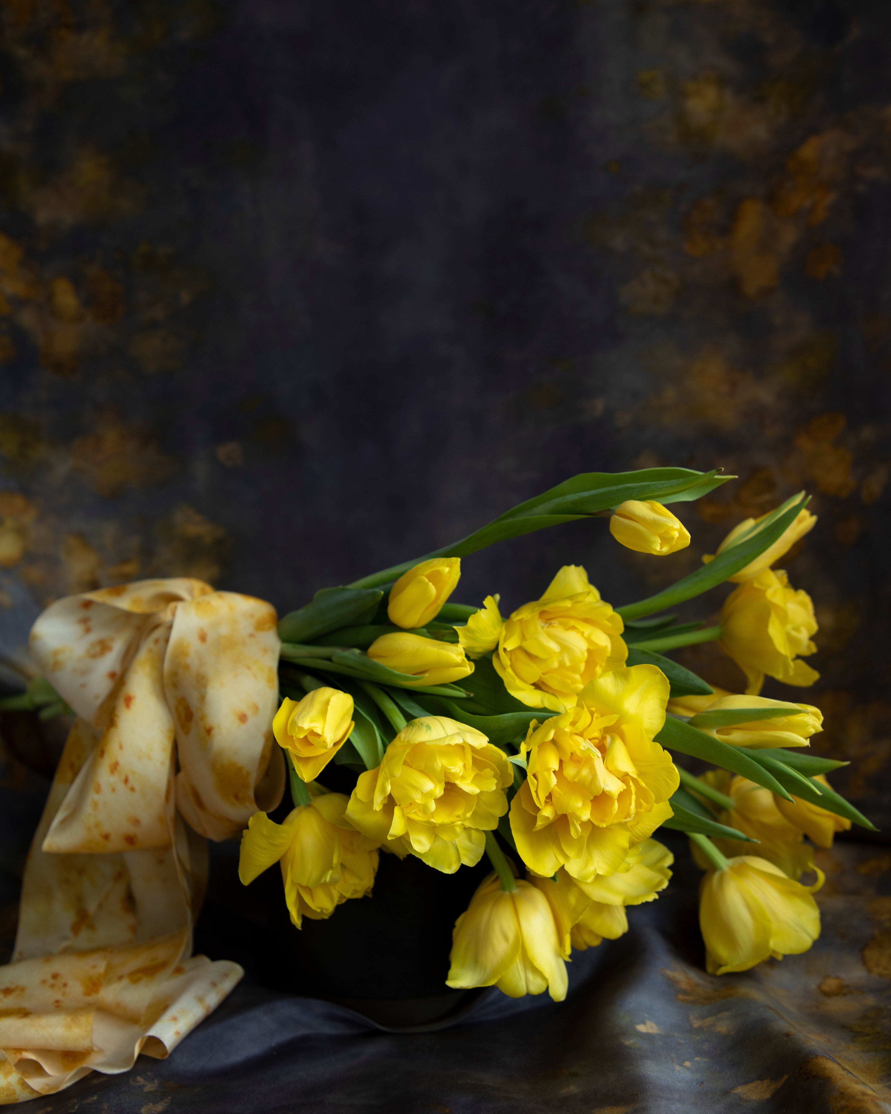 marigold silk ribbon. premium silk ribbon