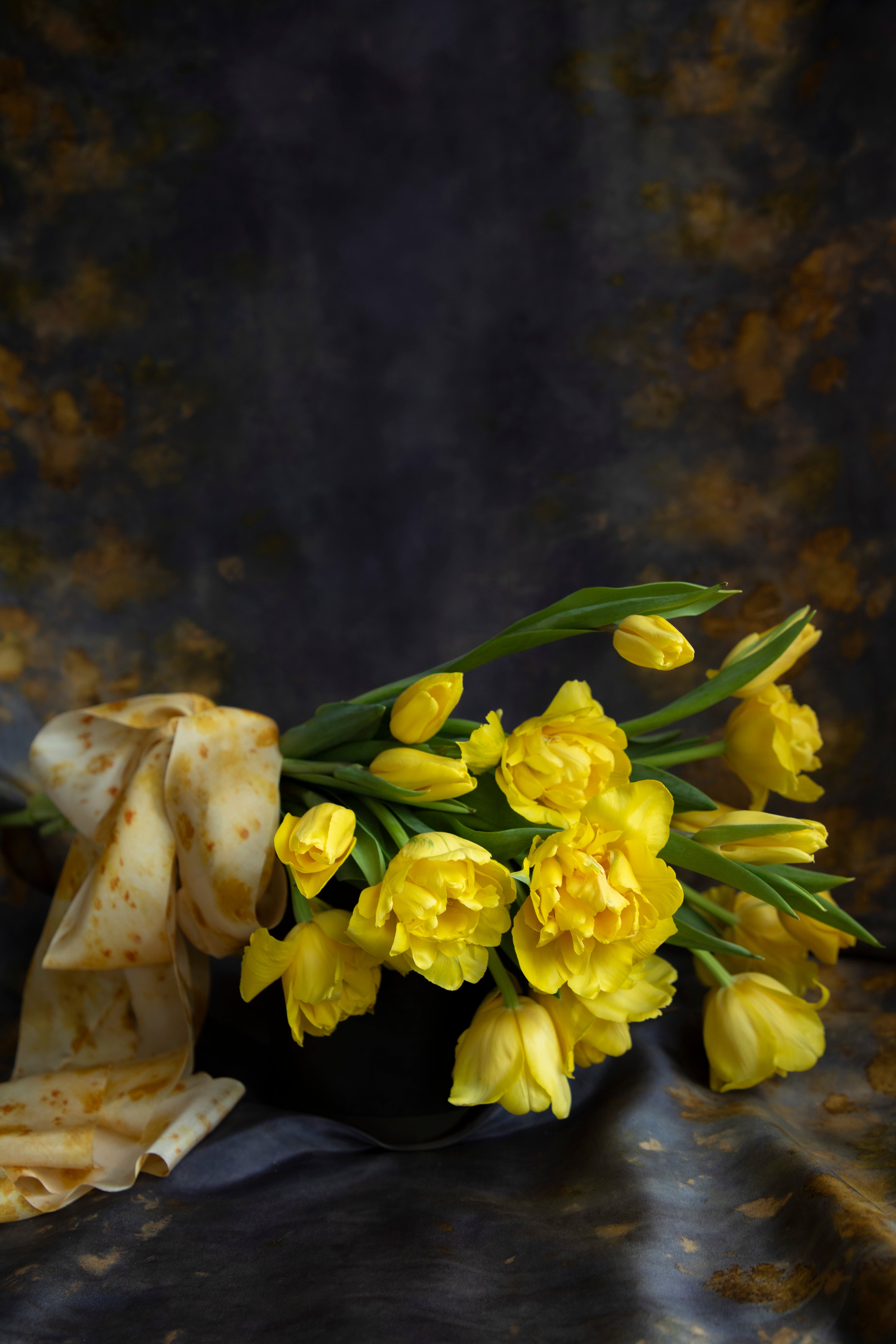 marigold silk ribbon. premium silk ribbon