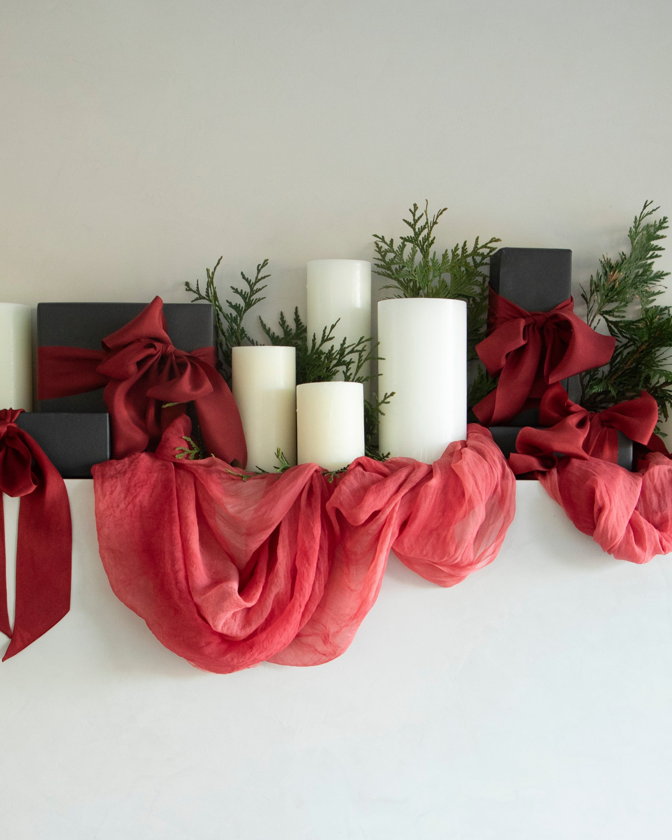 Scarlet Red Christmas home decor