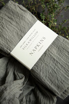 silk and willow hand-loomed and plant dyed cotton napkins.