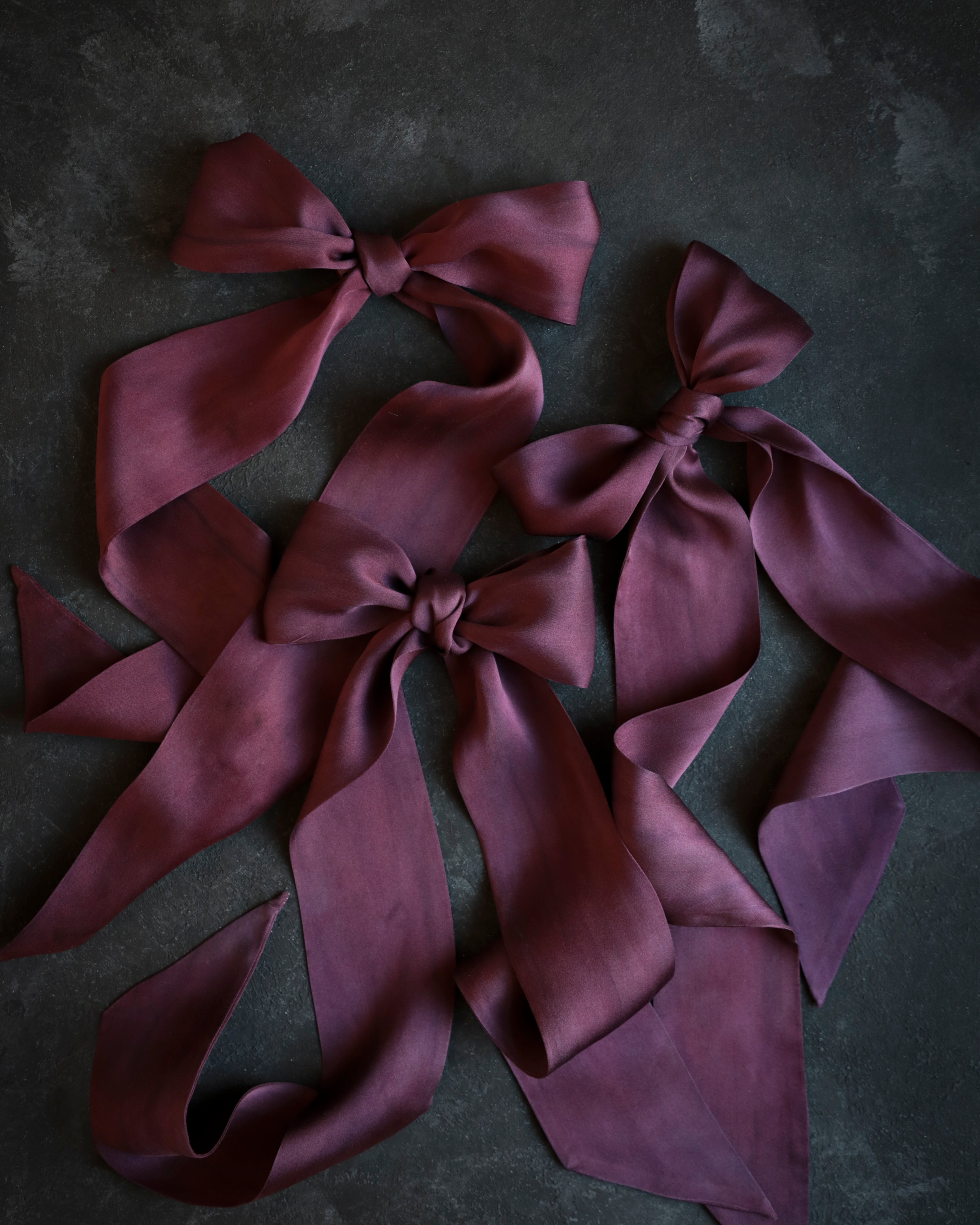 natural dyed 100% silk twilly