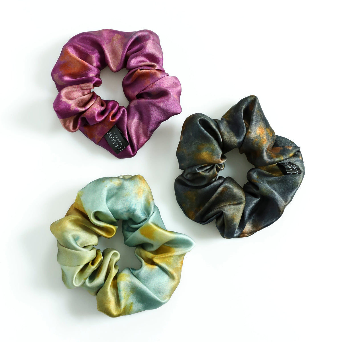Silk & Willow RESTORATIVE SILK HAIR SCRUNCHIE SET - Hot  display picture 2