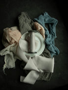 wedding ribbon light gray color