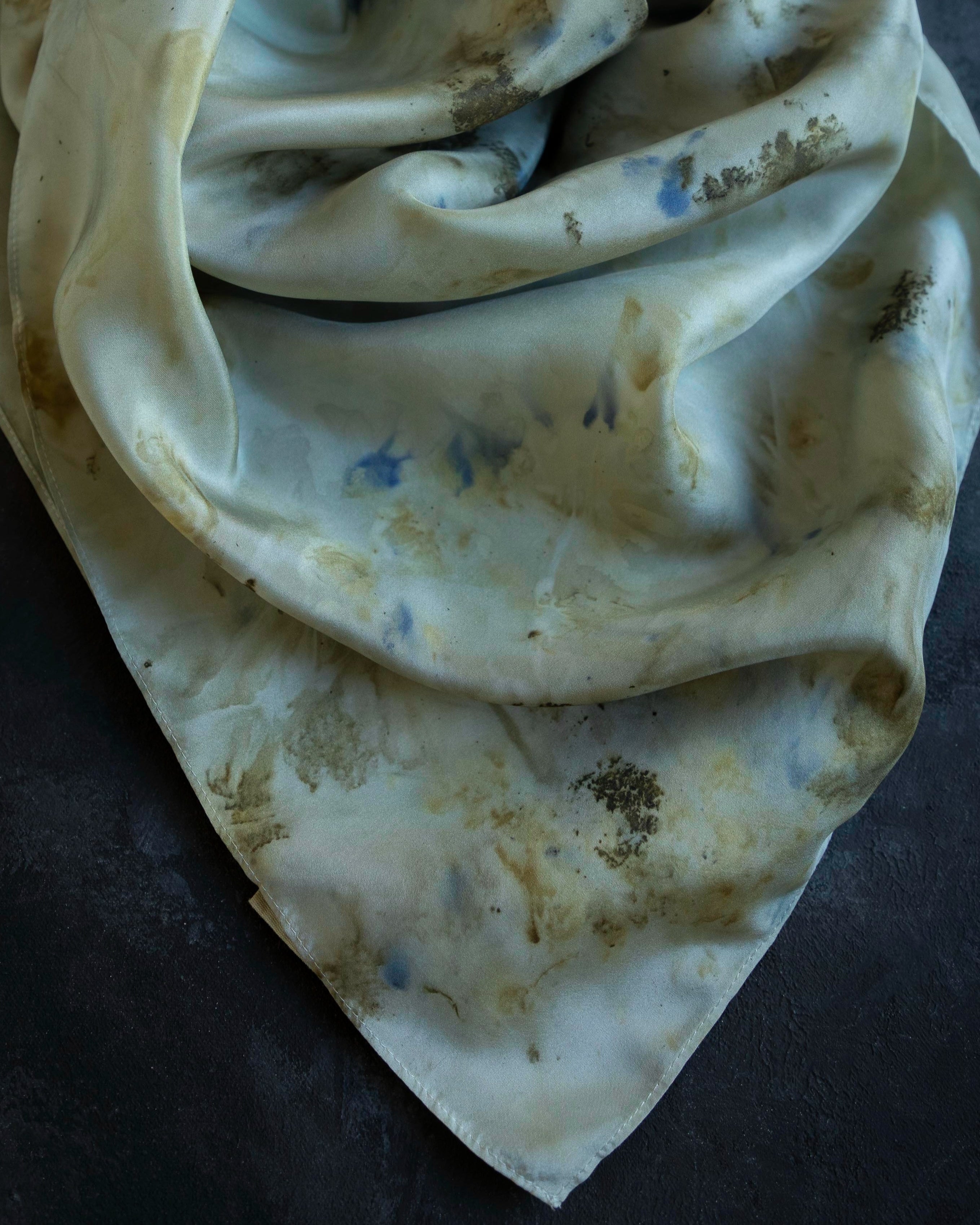silk scarf hand dyed