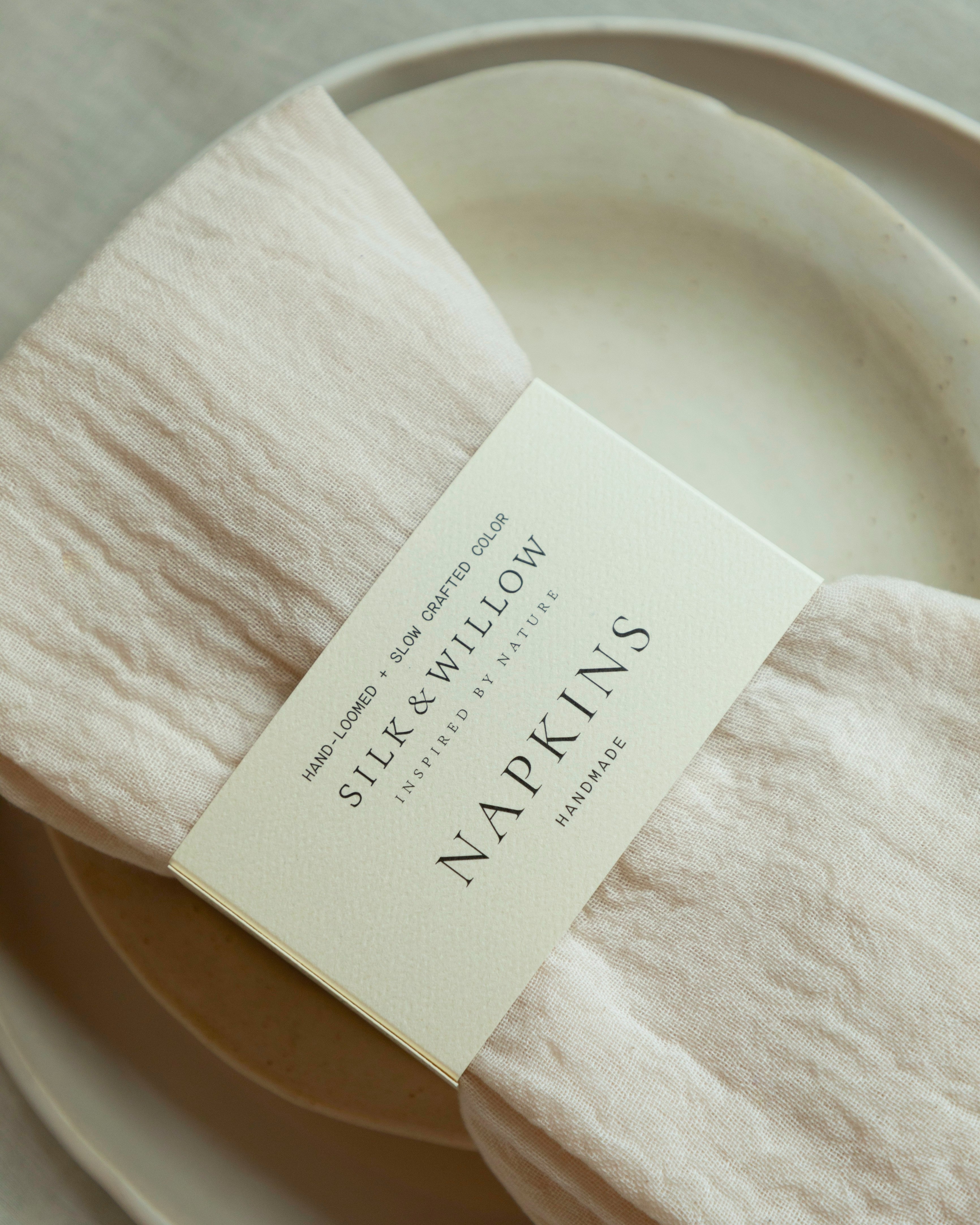 handmade eco-friendly napkins. plant dyed napkins for bespoke events