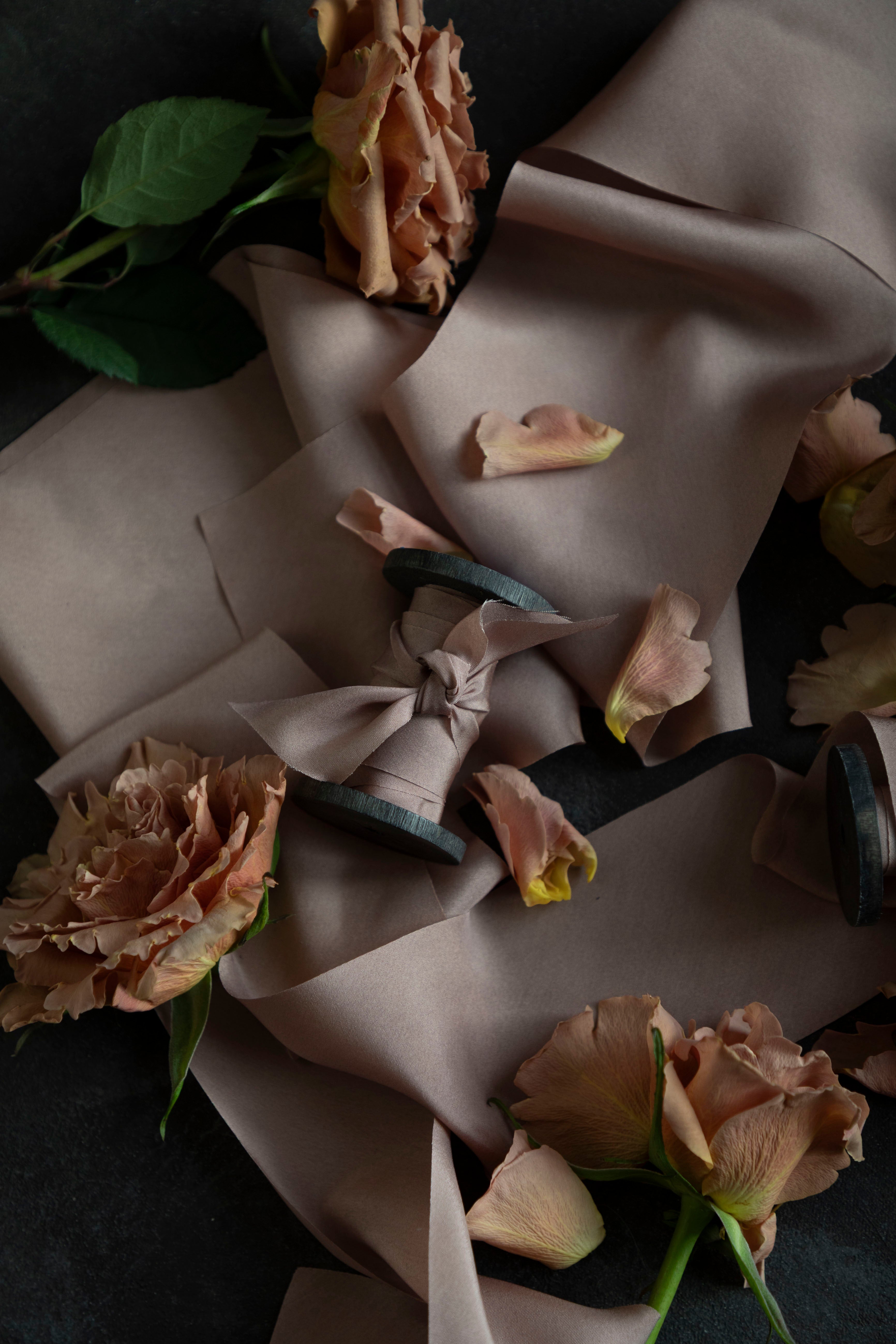 the best bridal bouquet silk ribbon hand dyed by silk & willow