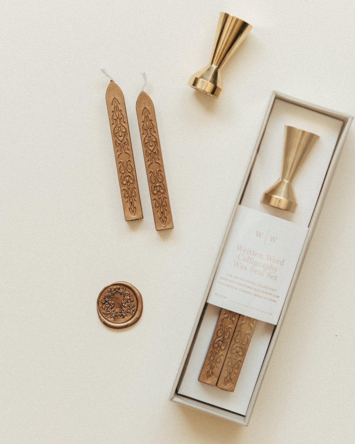 wax seal set. botanical illustration