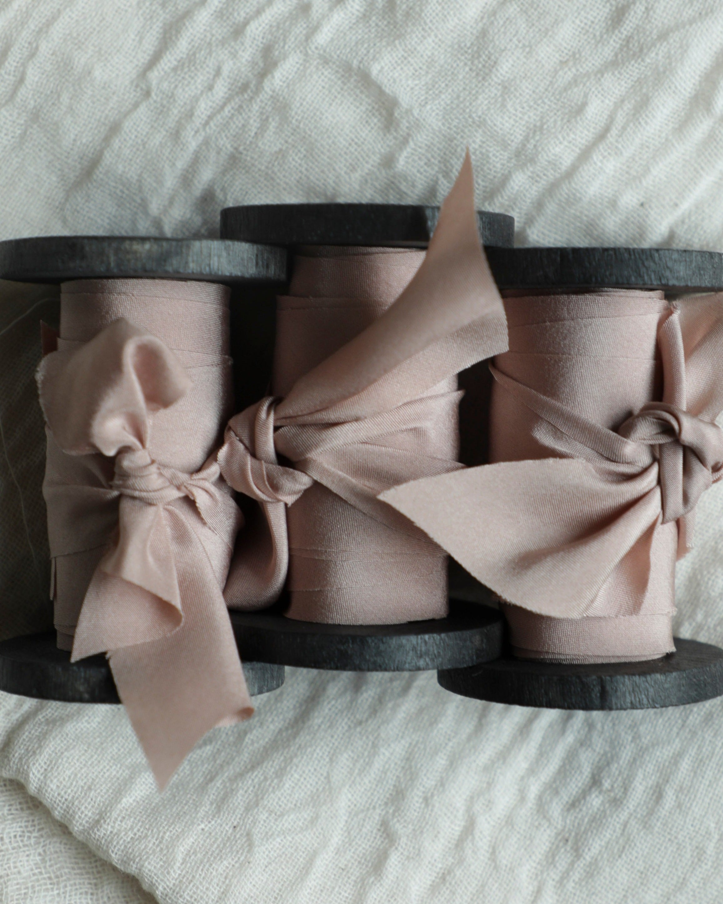 slow crafted natural color silk ribbon
