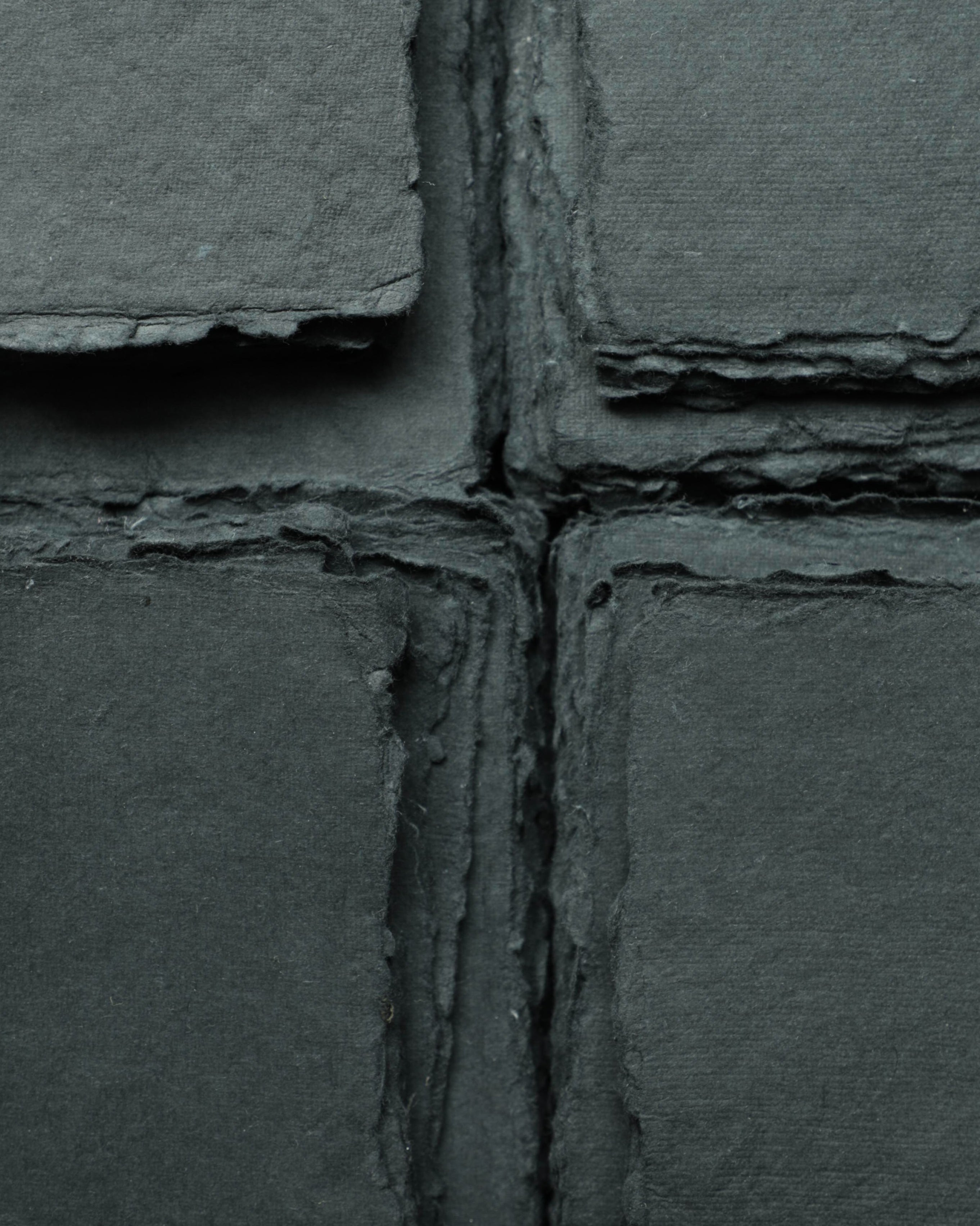 black handmade paper for custom wedding invitation suite