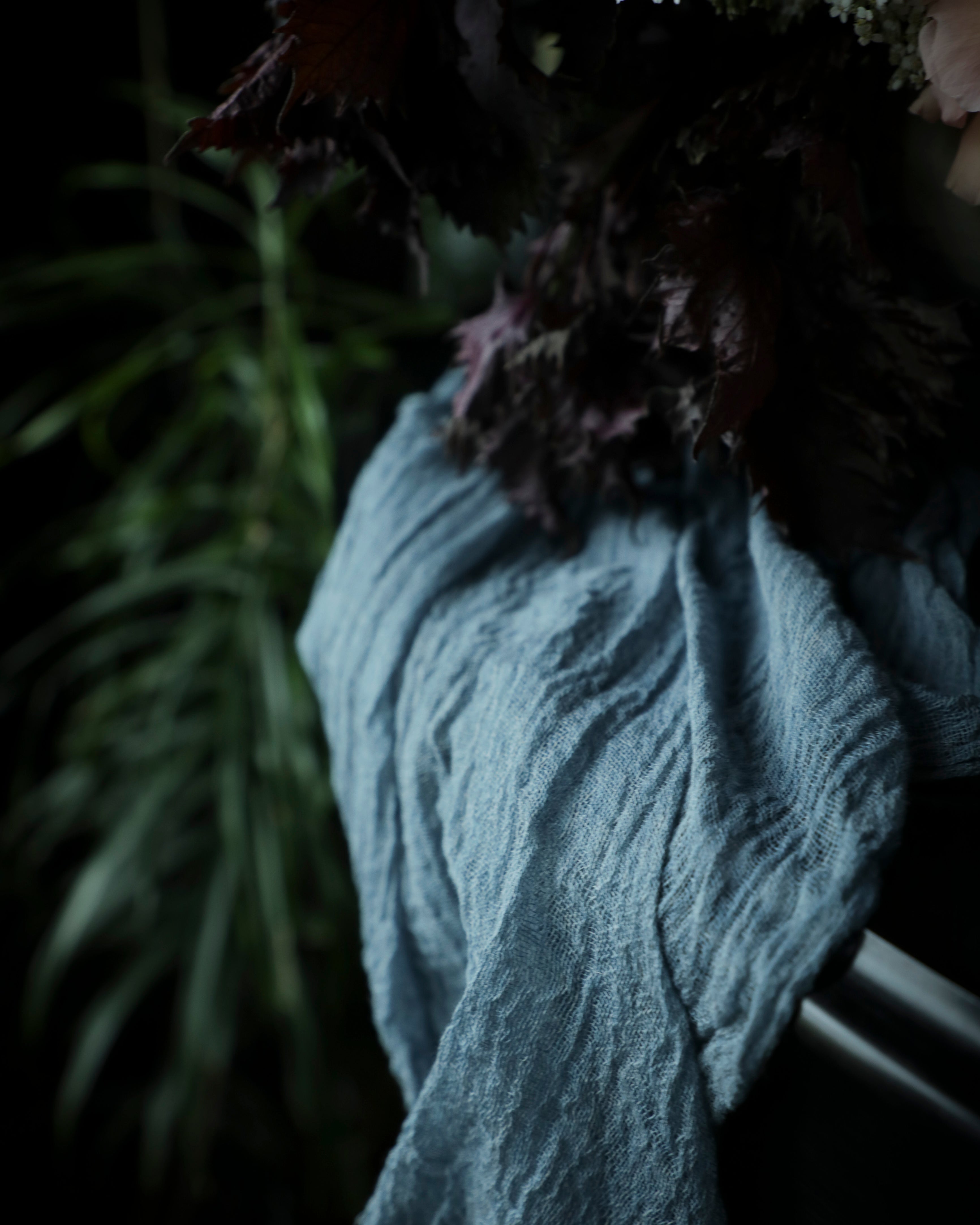french blue table linens