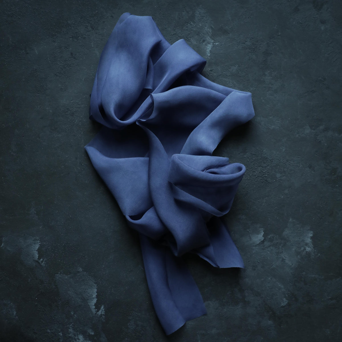Dark Blue Silk Velvet Ribbon – Pomegranate Colours