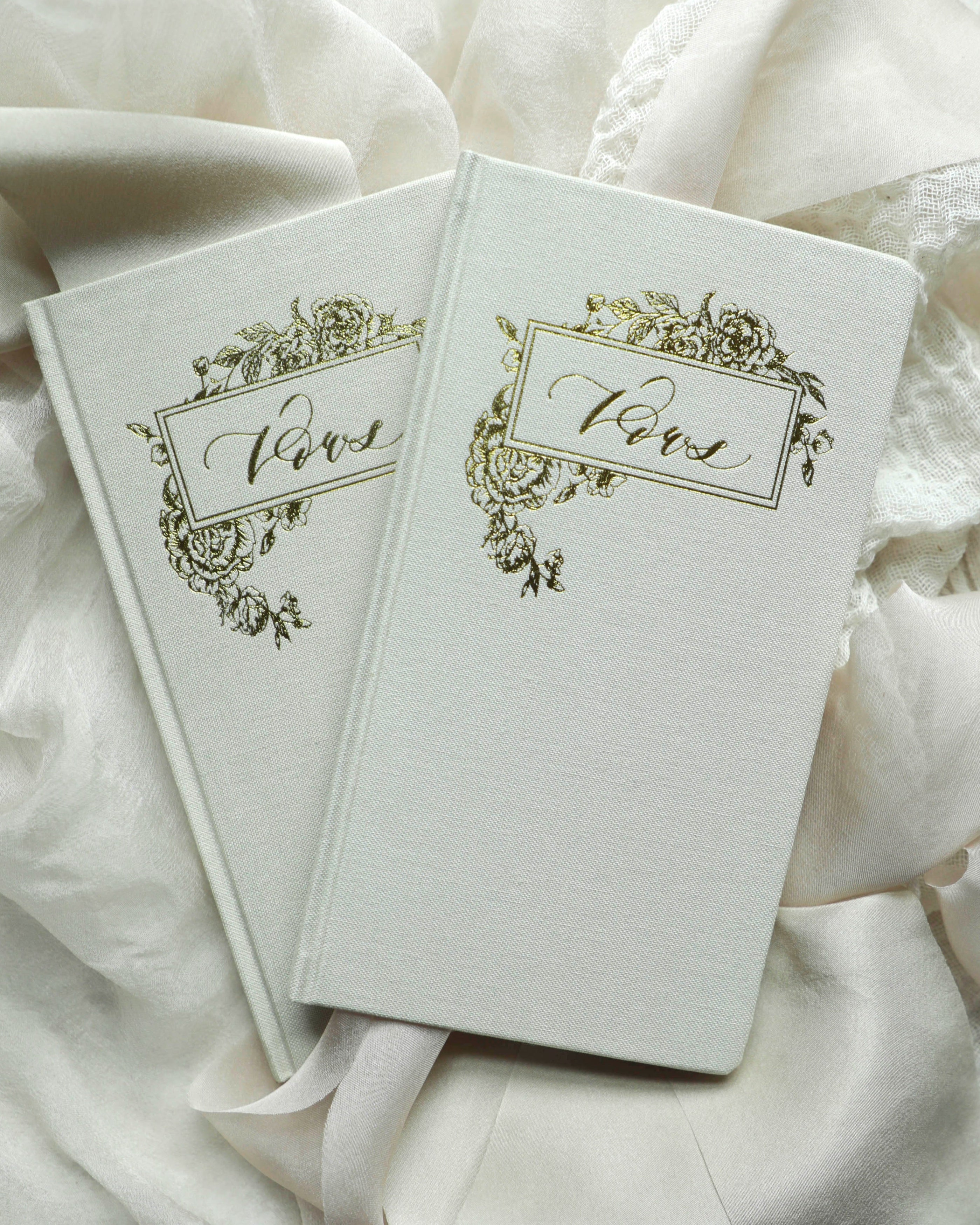 wedding vow book, linen vow books, custom wedding vow books