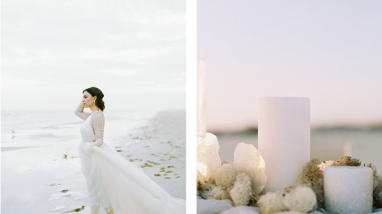WEDDING SPARROW | Texas Winter Beach Wedding Inspiration