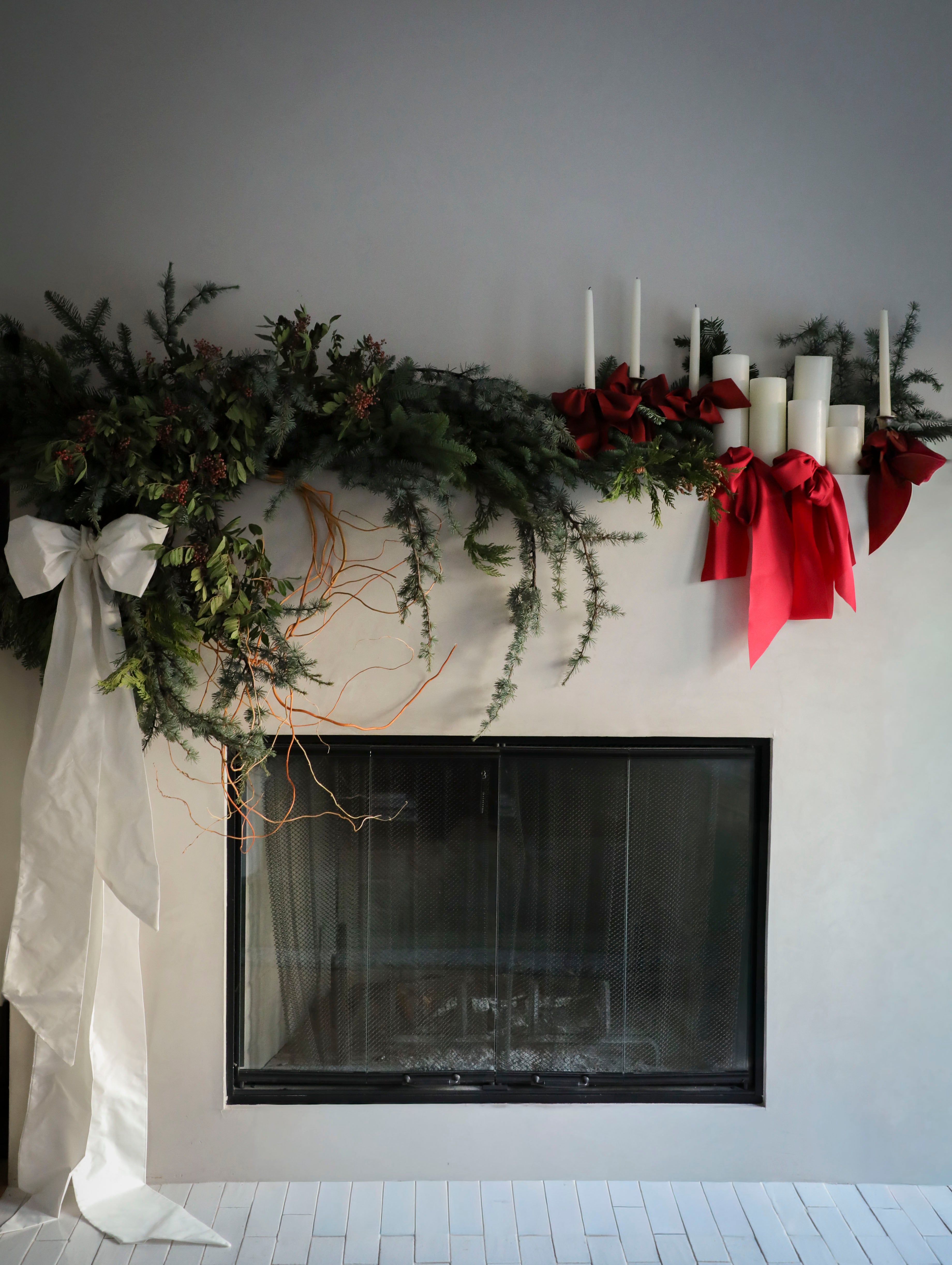A Handmade Taffeta Silk Bow for Your Holiday Mantel