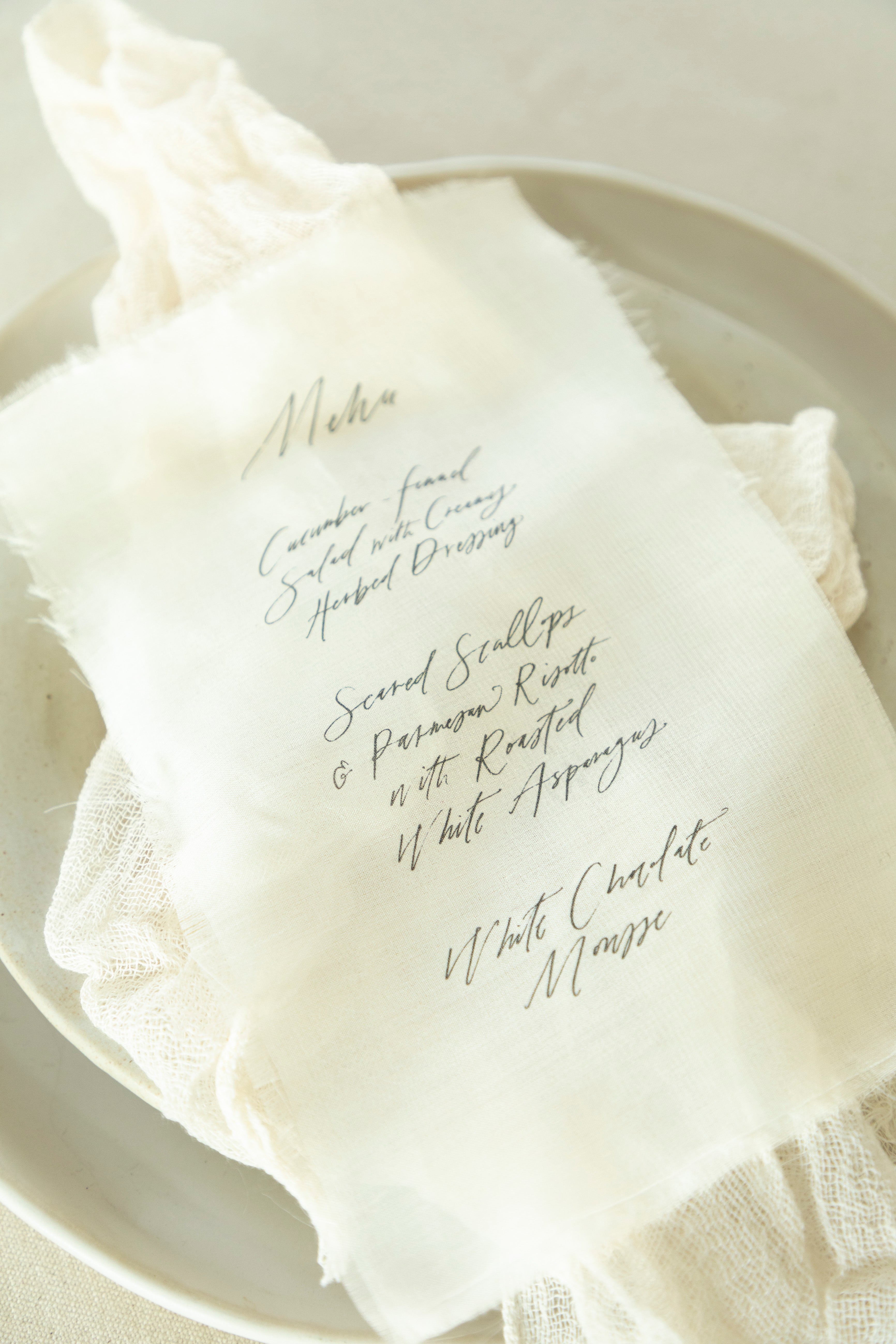 How to Laser Print Custom Menus on Silk and Silk Ribbons