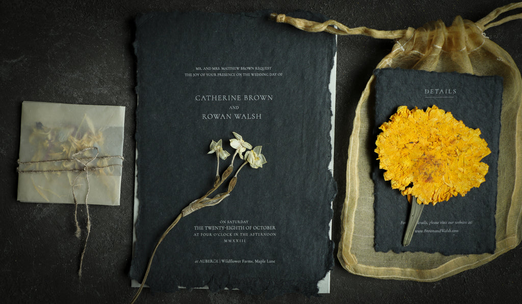 DIY Custom Wedding Stationery with Silk & Willow Handmade Papers