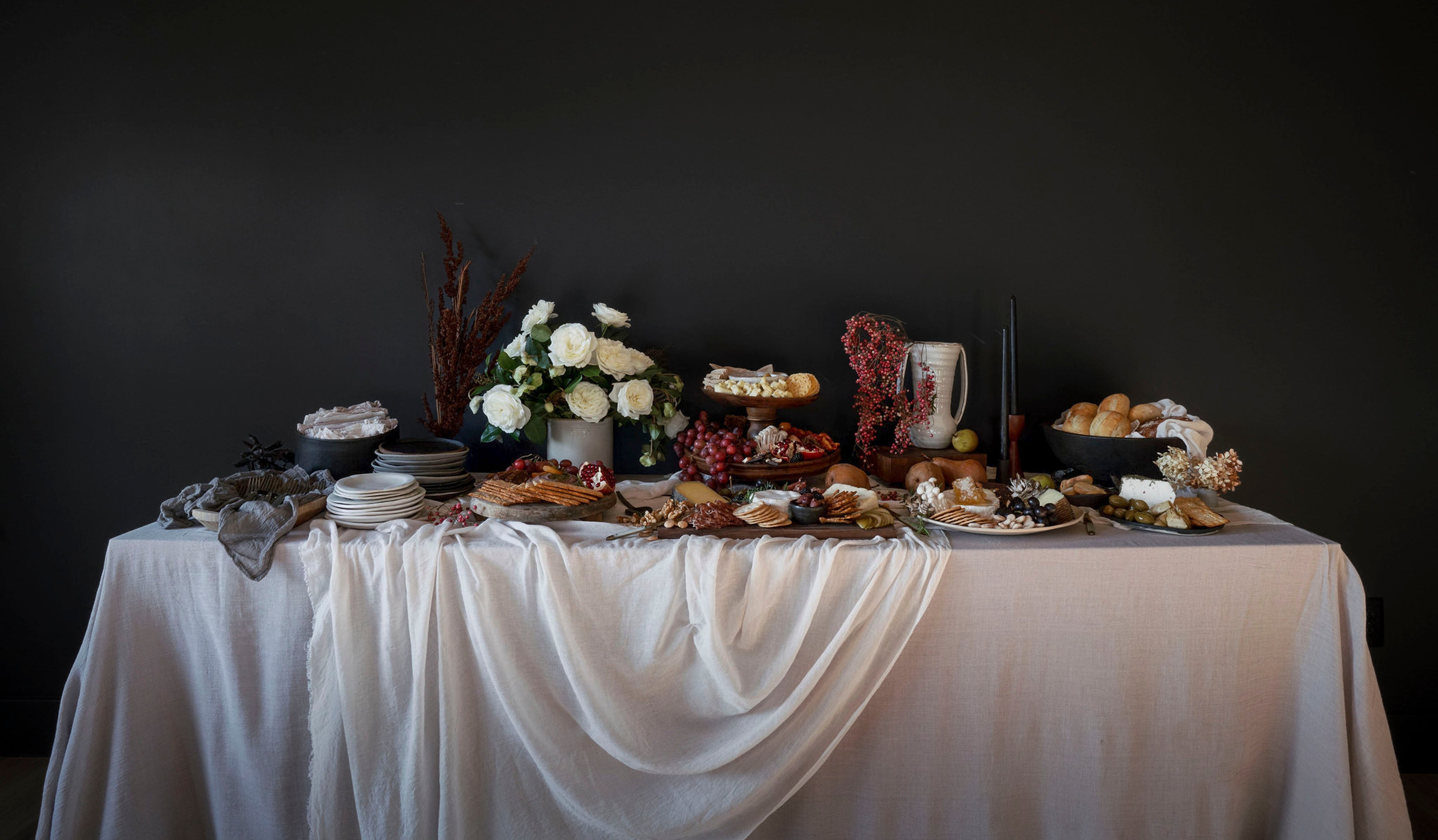 Dutch master table setting with tulipina flower arrangement photographed by celebrity wedding photographer corbin gurkin 