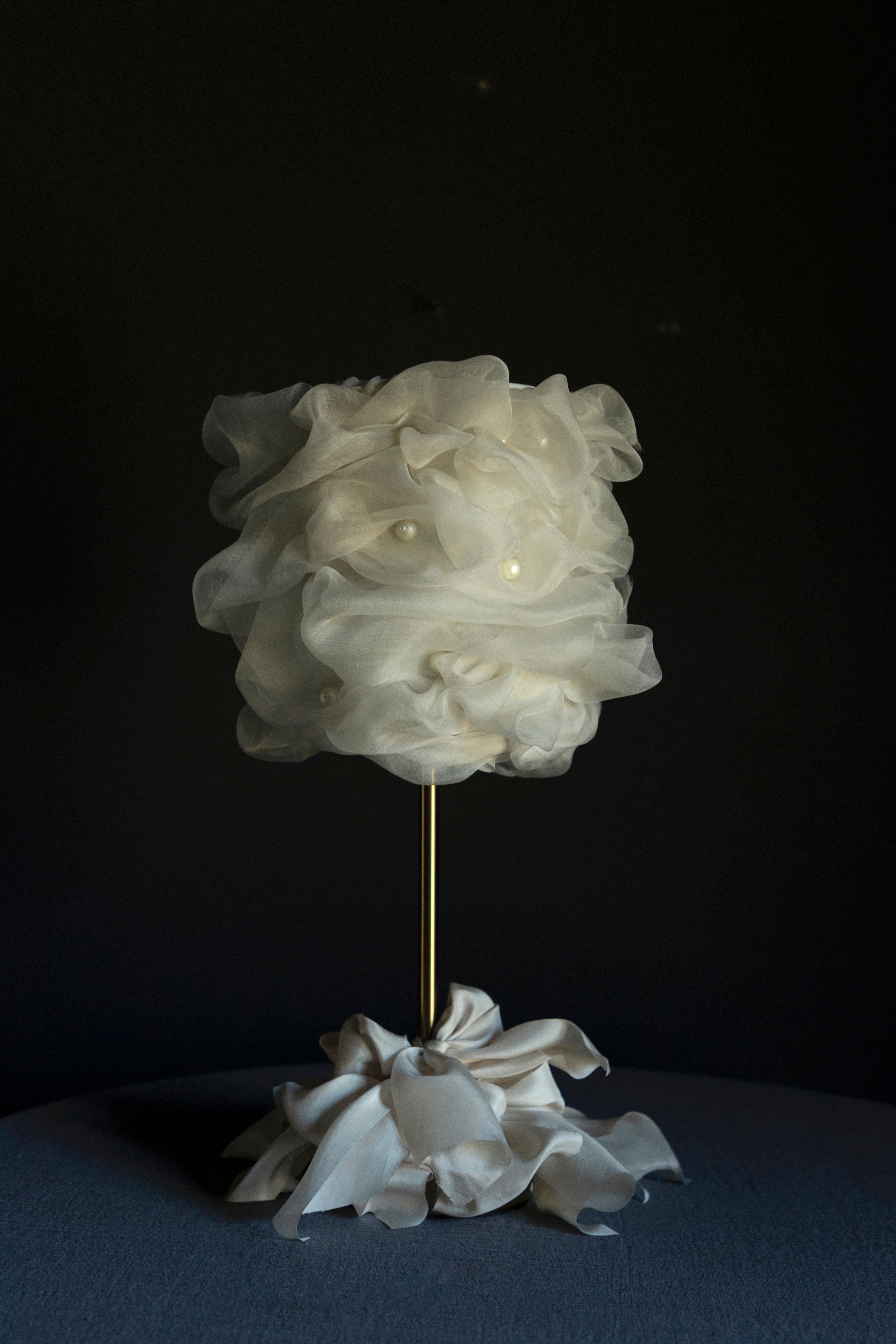 custom tabletop lamps for wedding decor. DIY lampshade for custom tabletop wedding decor