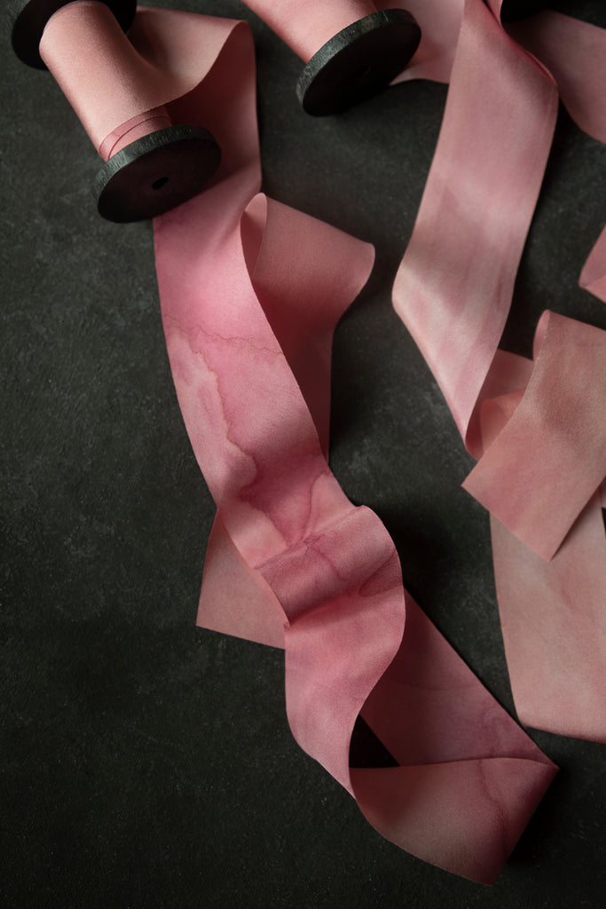 hand dyed silk ribbon for barbie theme party