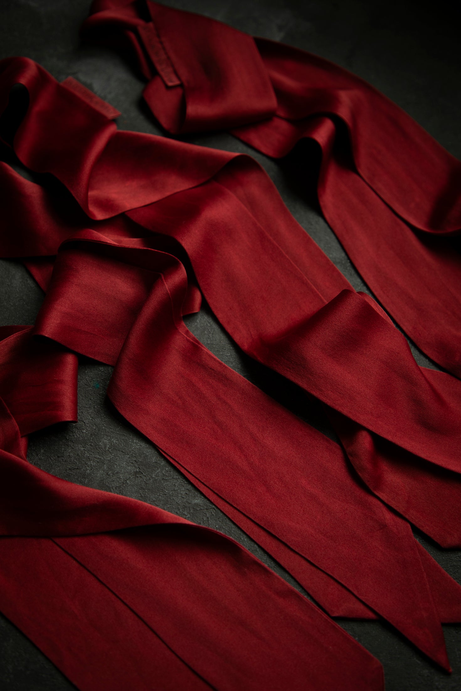 Plant Dyed Silk Twilly / Scarlet Silk & Willow