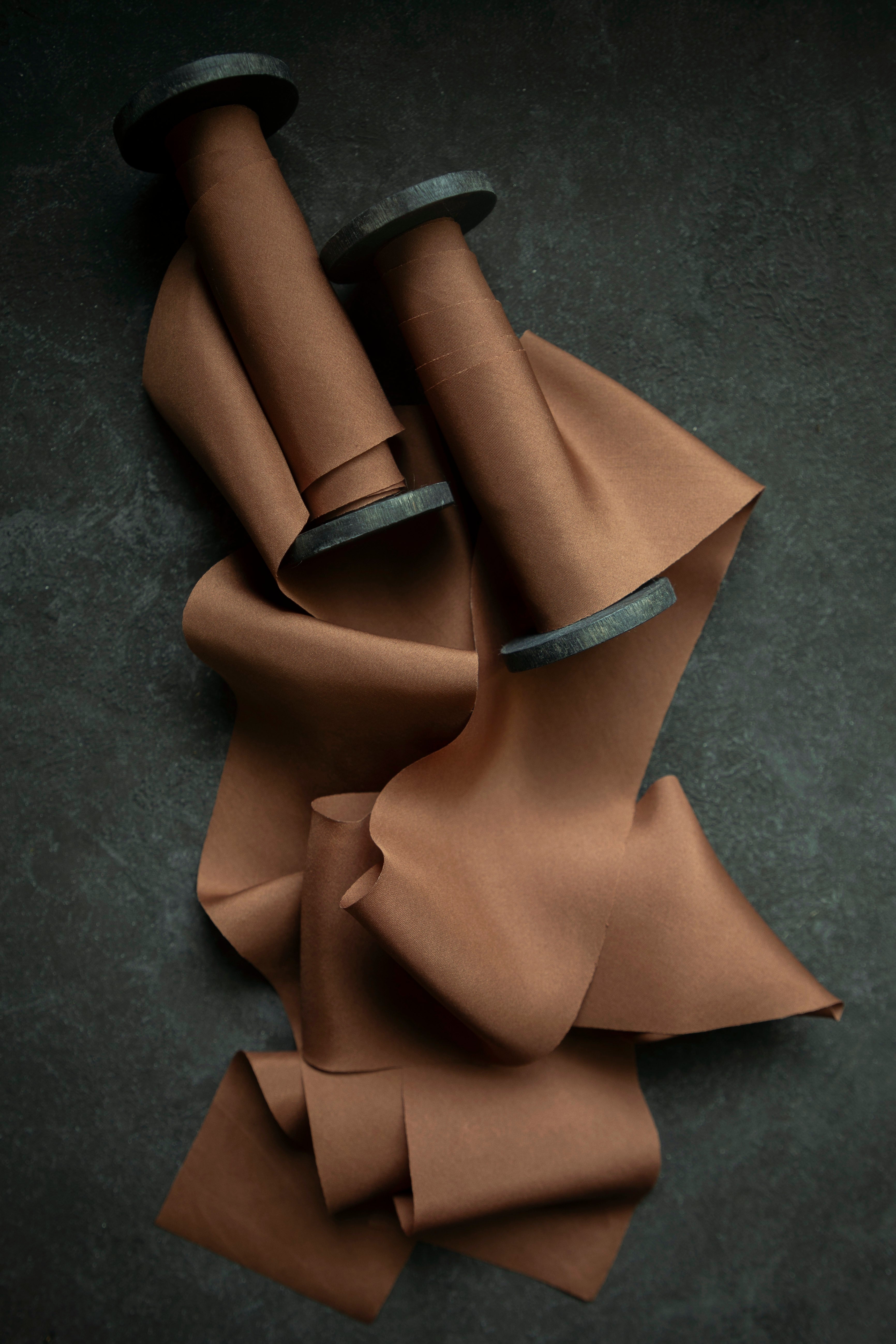 Terracotta ribbon for boho weddings