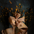 Unique gift wrapping ideas with hand dyed silk ribbon by silk and willow
