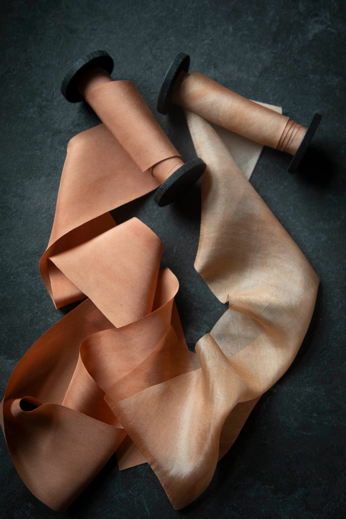 organic silk ribbon by silk and willow