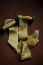 eco-print silk & Willow fall silk ribbon