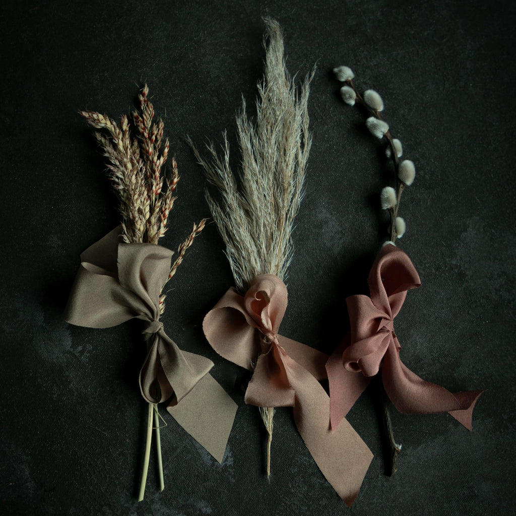 Fall color palette silk ribbon