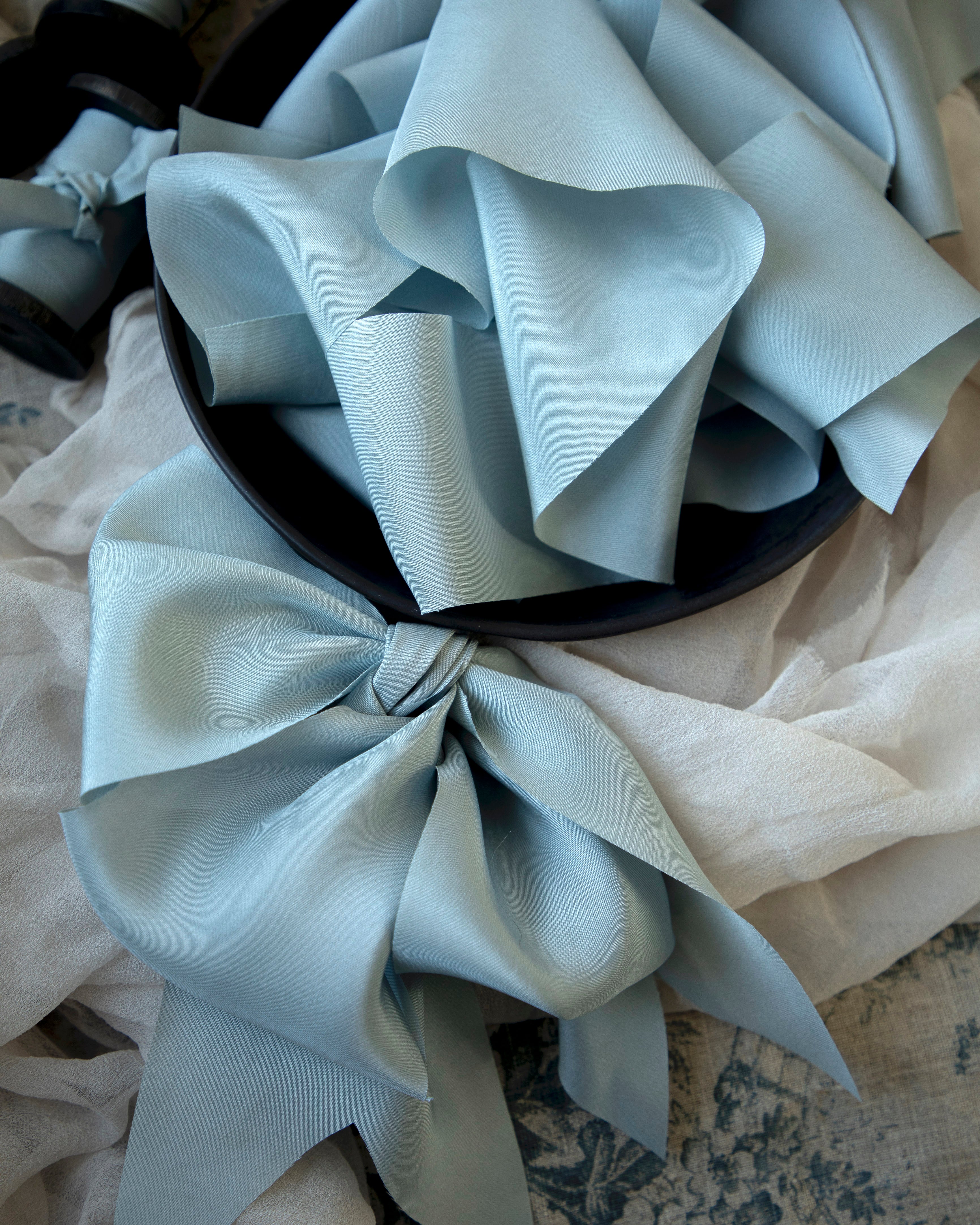 french blue silk ribbon
