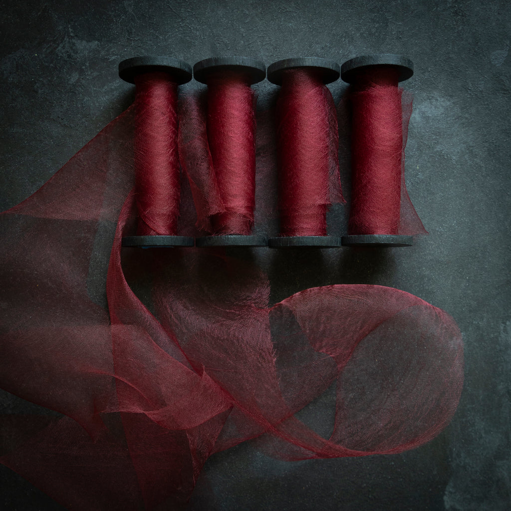 Red Rouge Silk Ribbon {read full description} – Silk & Willow