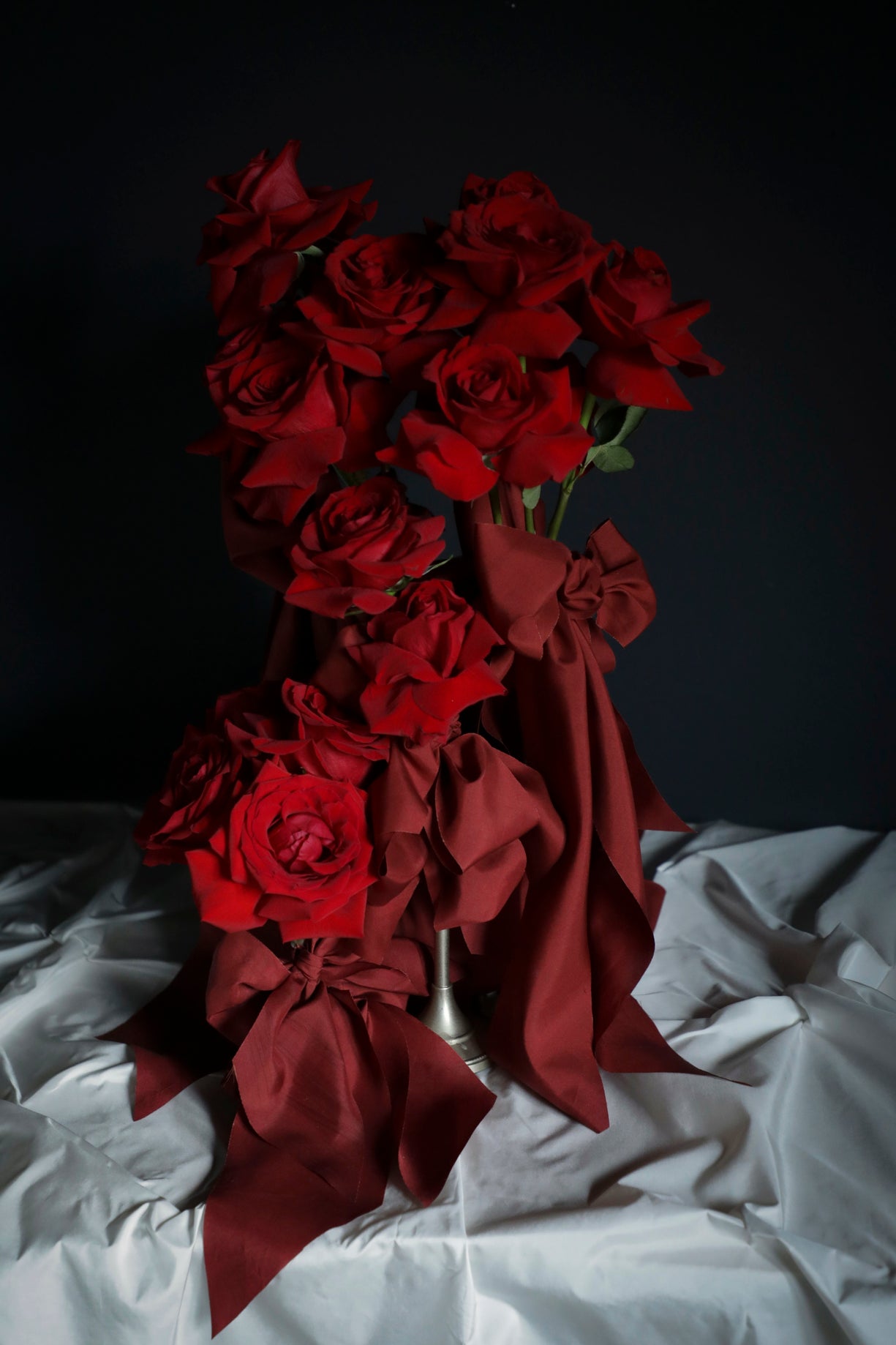 Red Hand Dyed Bridal Silk Ribbon – Silk & Willow