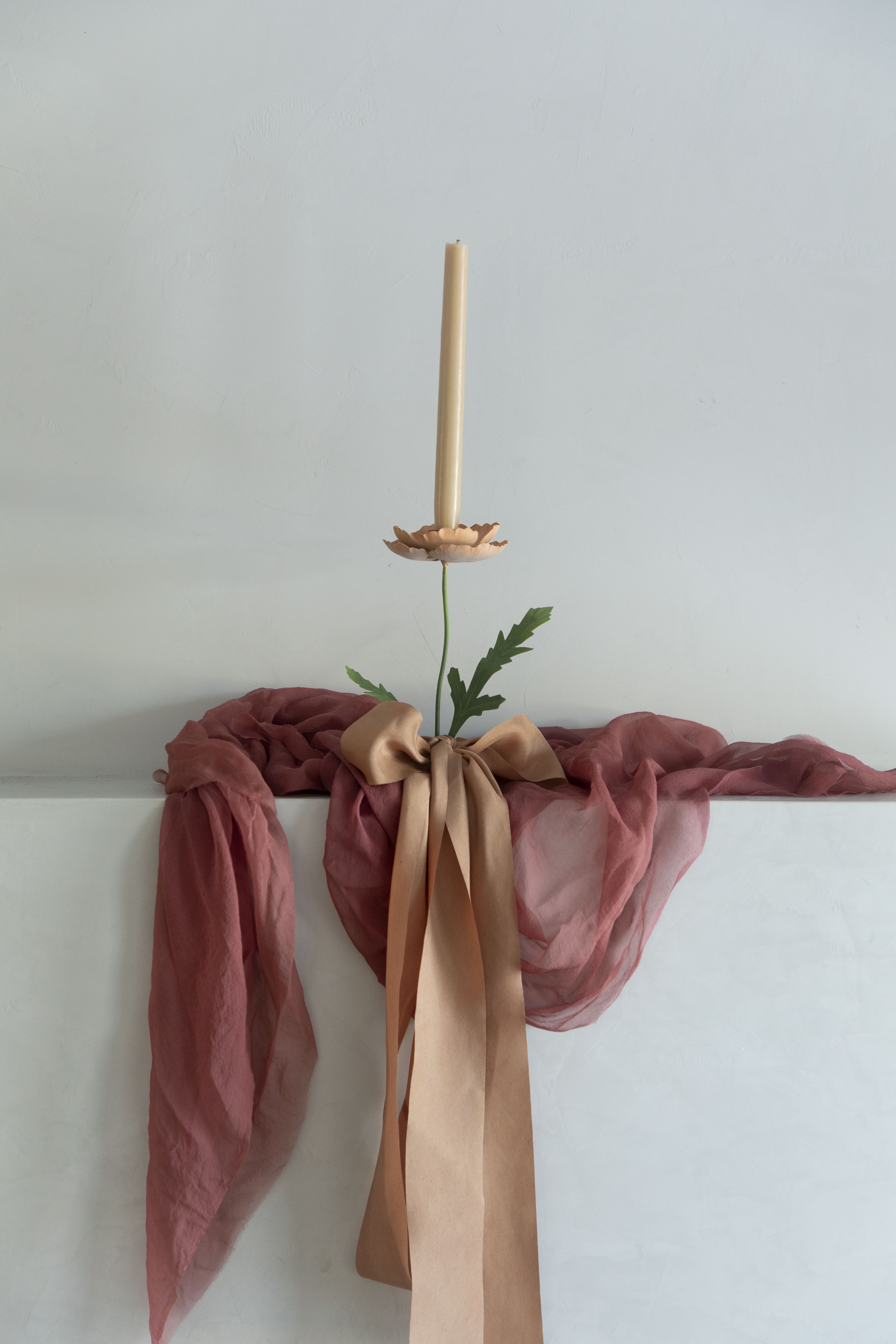 Anthropolgie Poppy Iron Taper Holder
