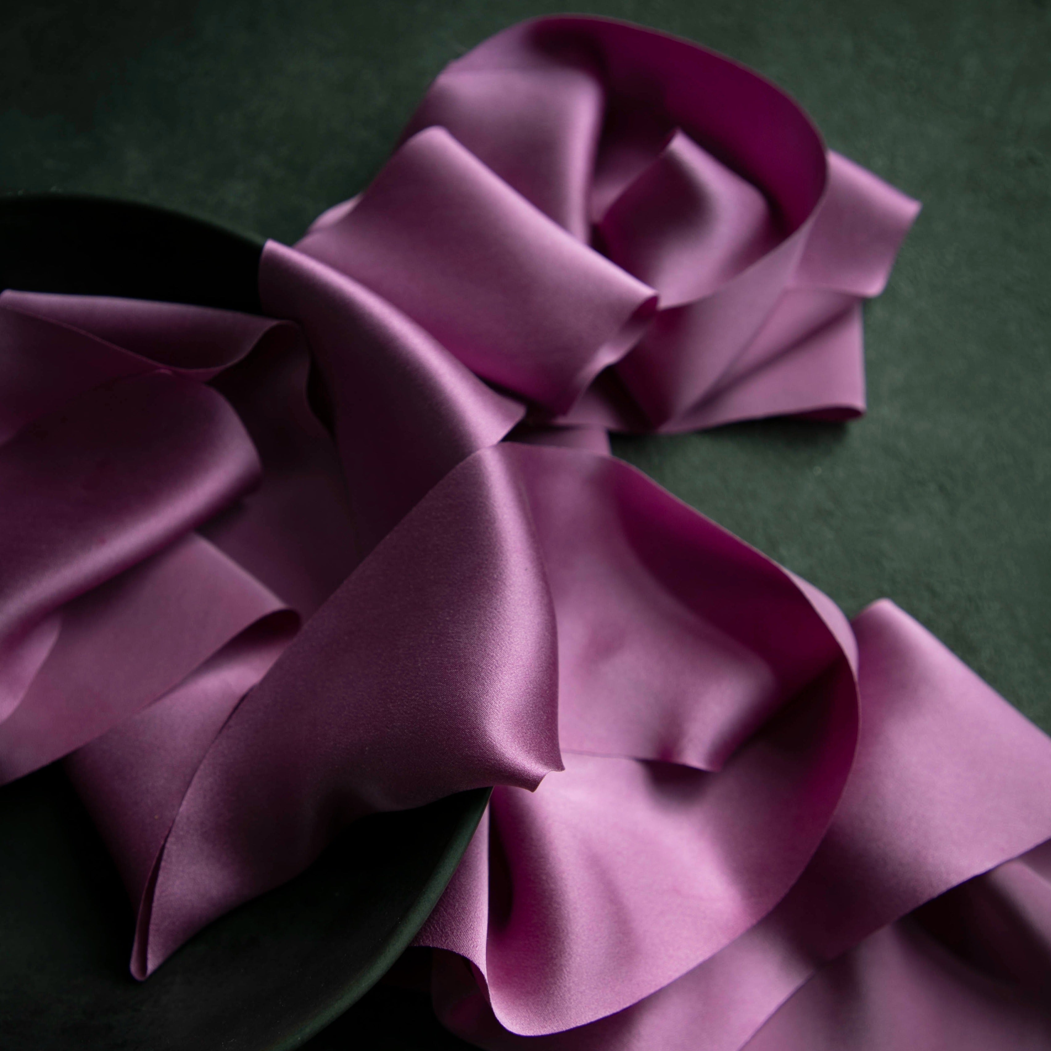magenta silk ribbon
