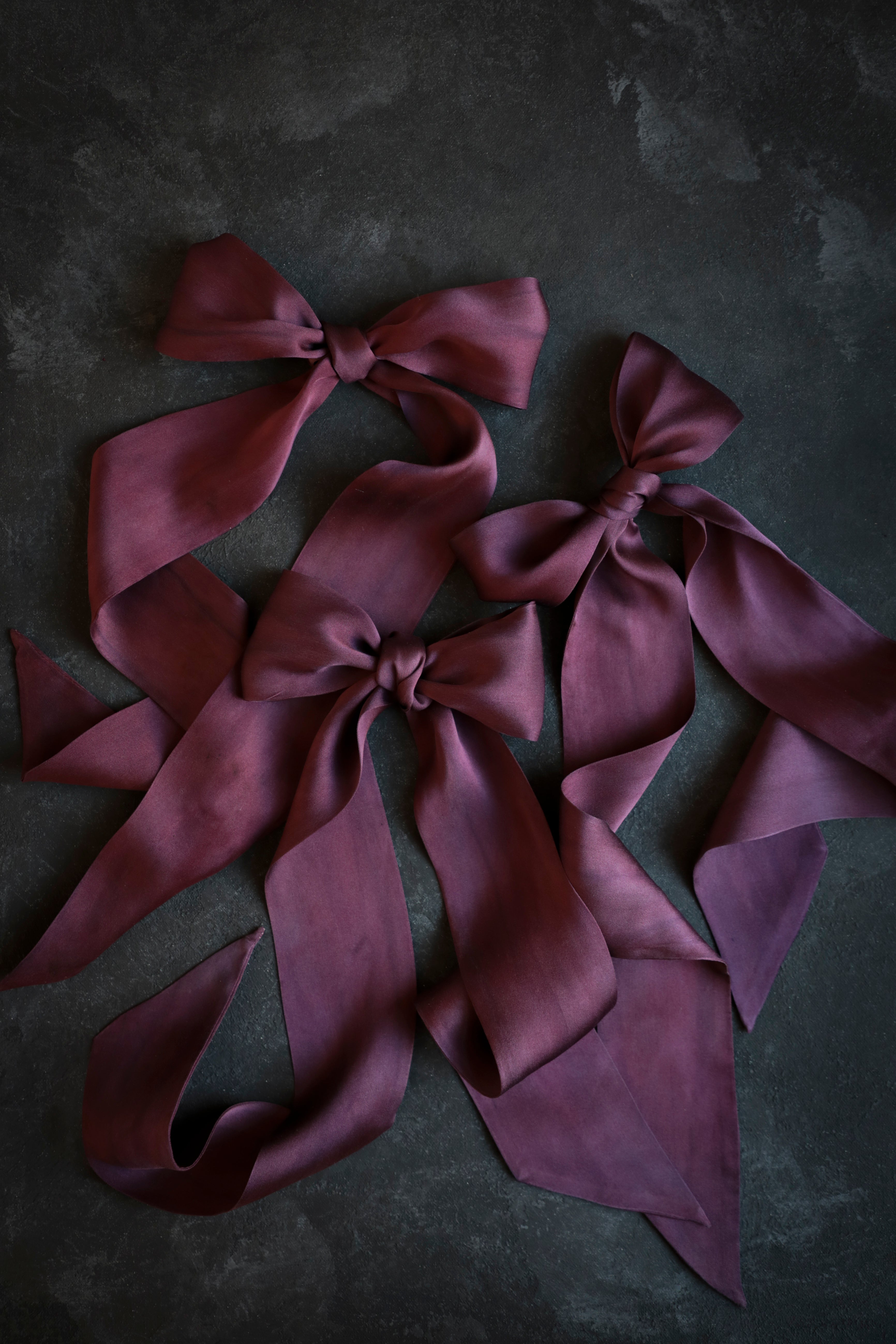 natural dyed 100% silk twilly