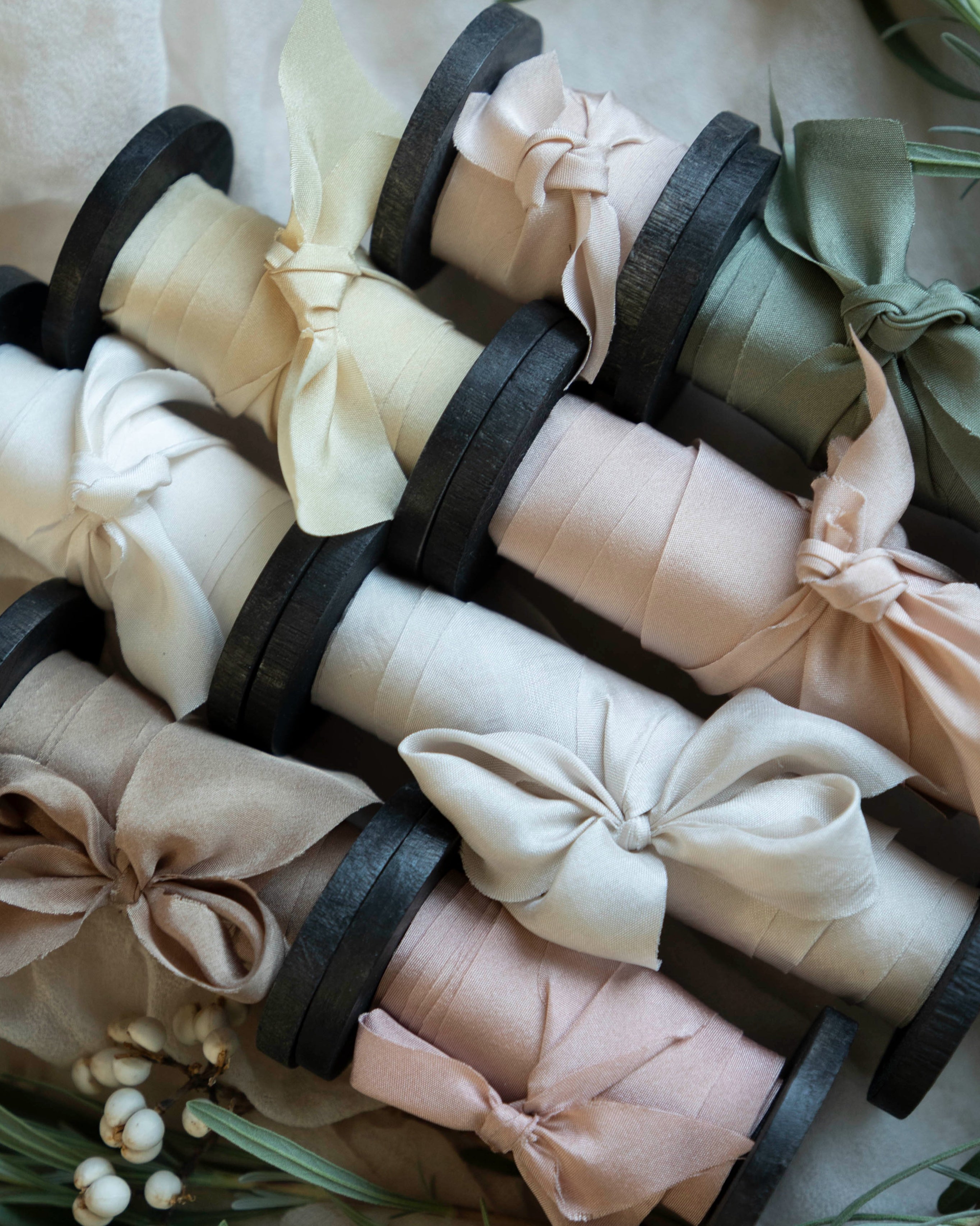 soft colors gift wrapping ribbons