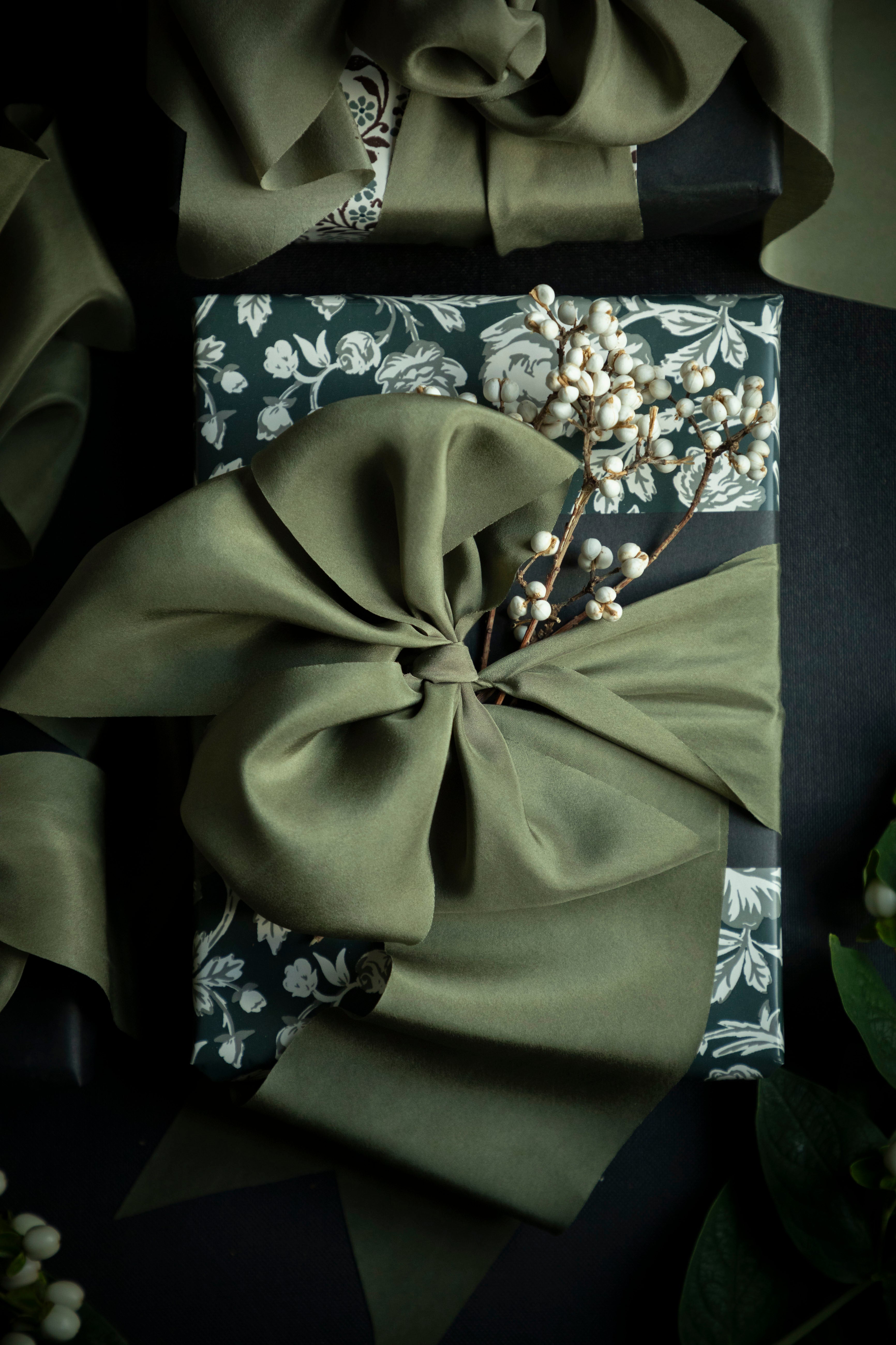 Olive silk ribbon – Silk & Willow