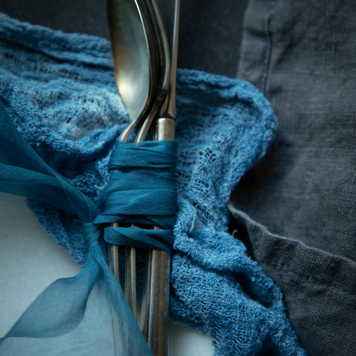 Indigo {Organza} Silk Ribbon – Silk & Willow