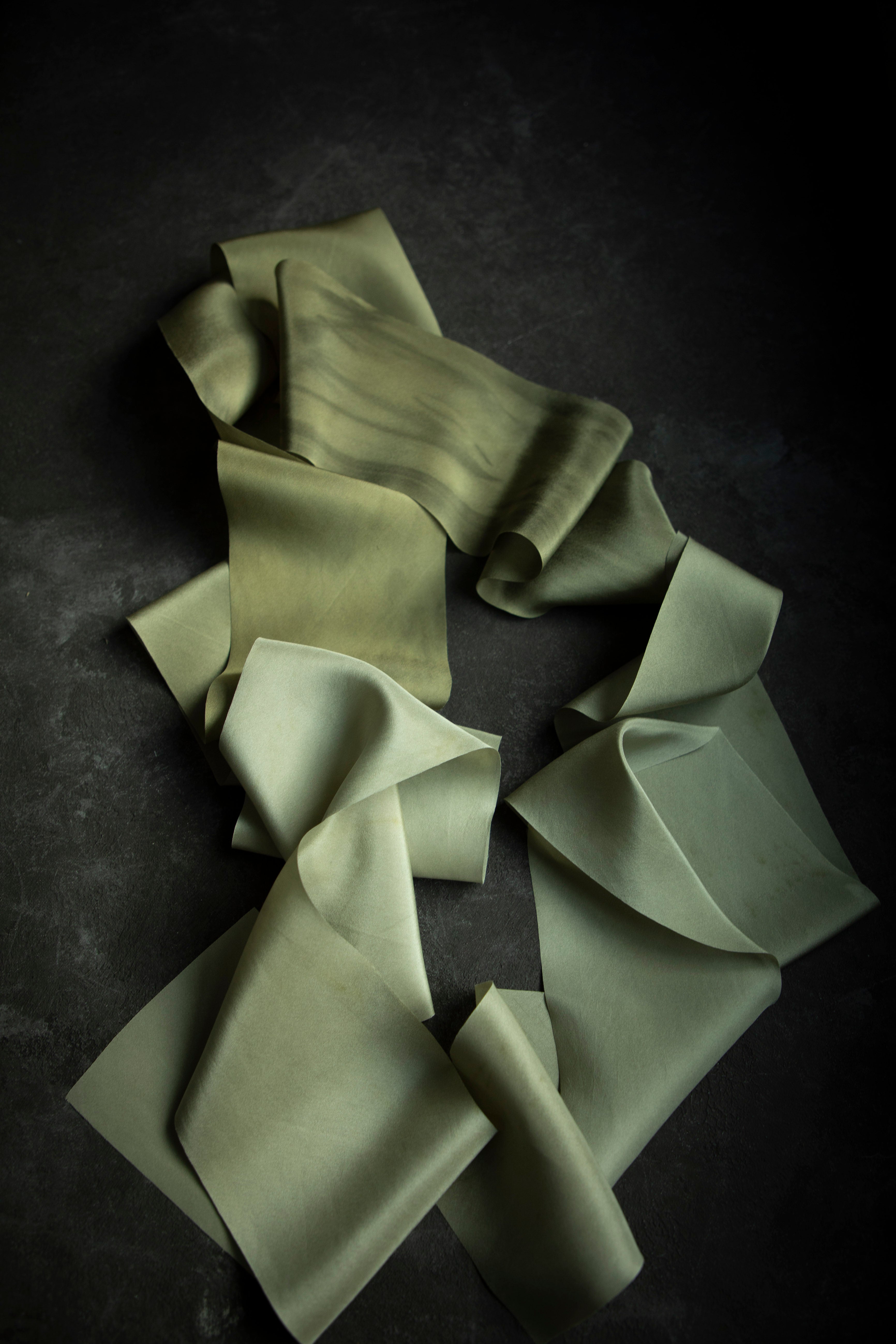 rebel green silk ribbon