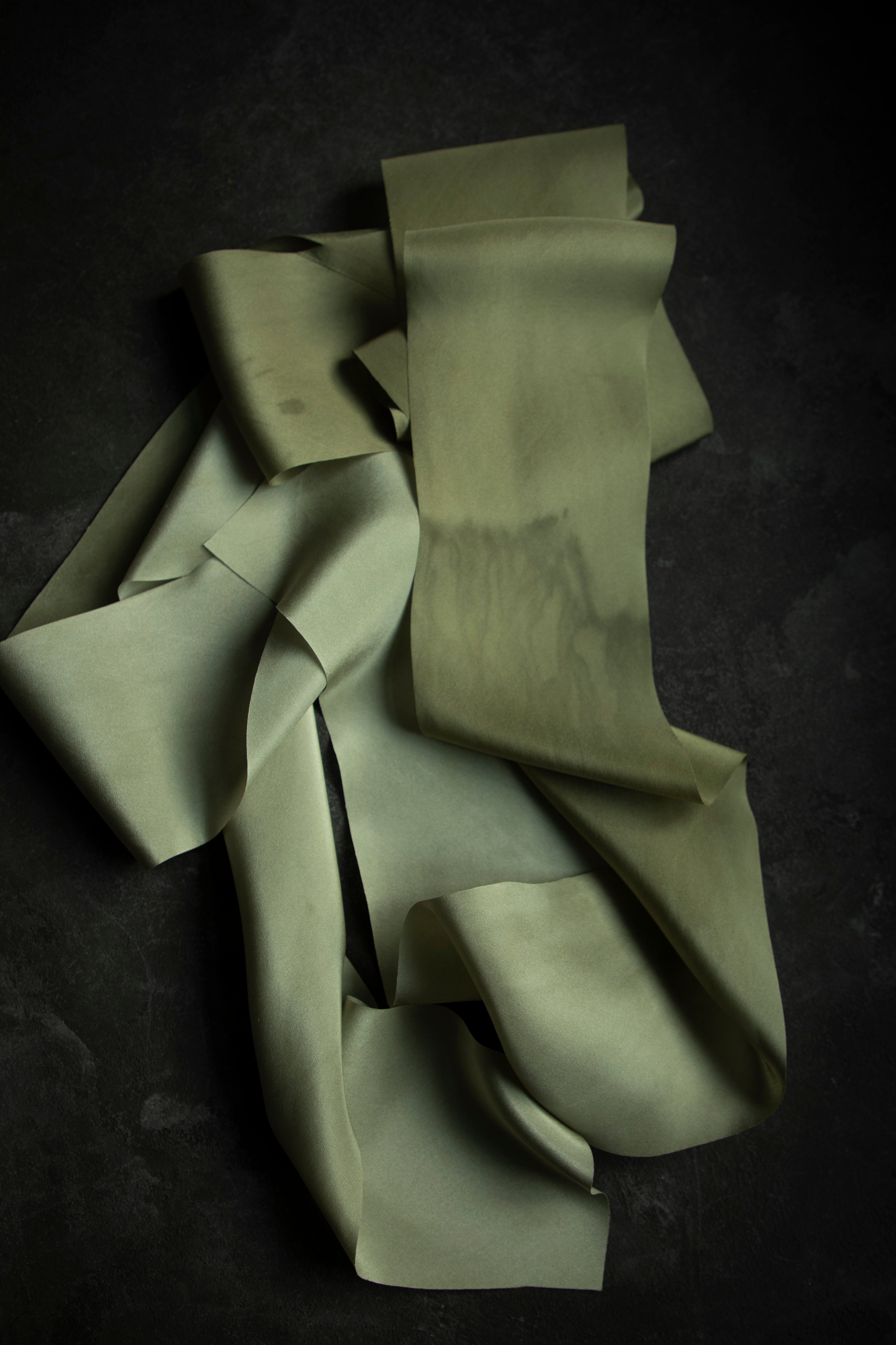 rebel green silk ribbon