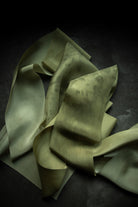 eco-dyed silk ribbon